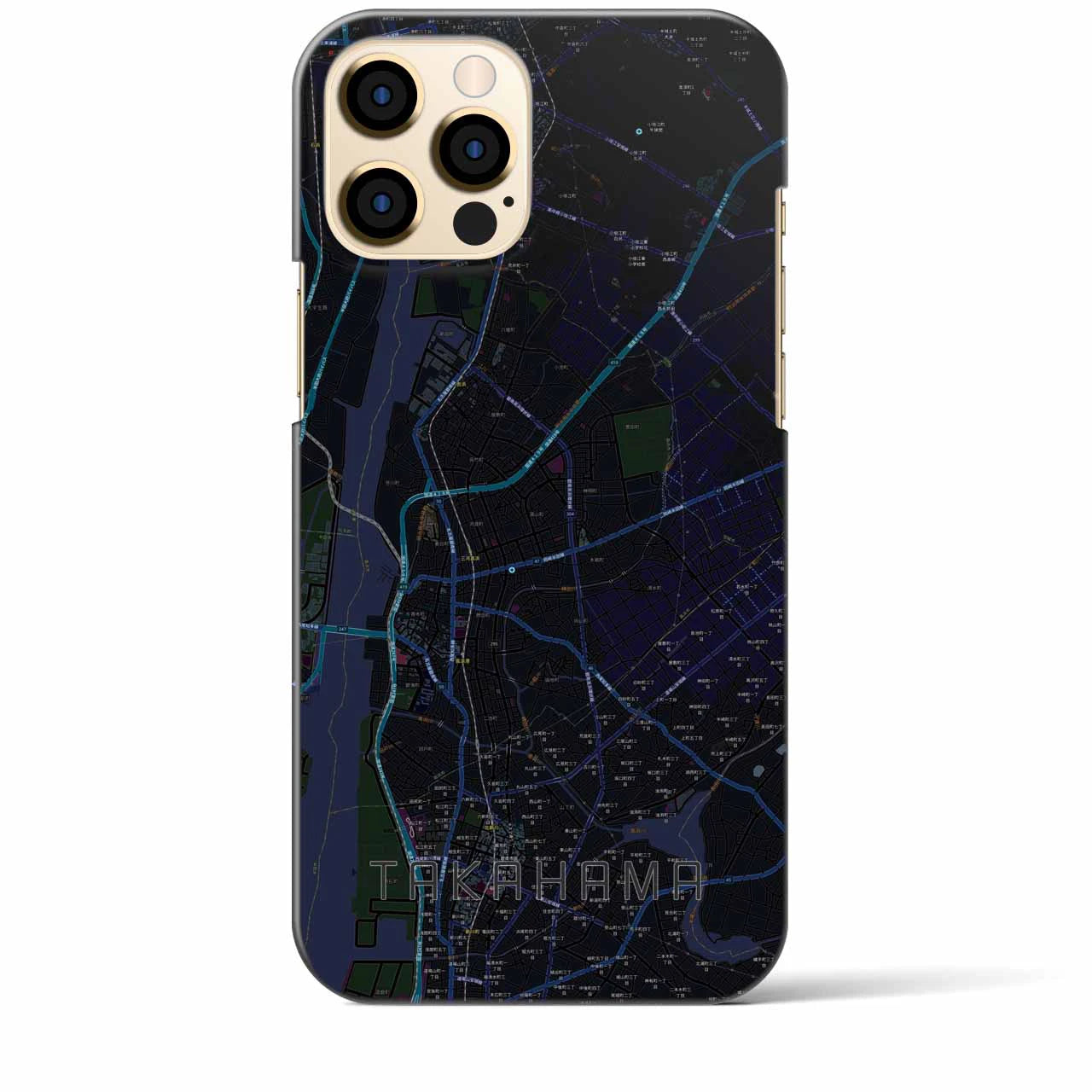 【高浜(愛知県)】地図柄iPhoneケース(バックカバータイプ)