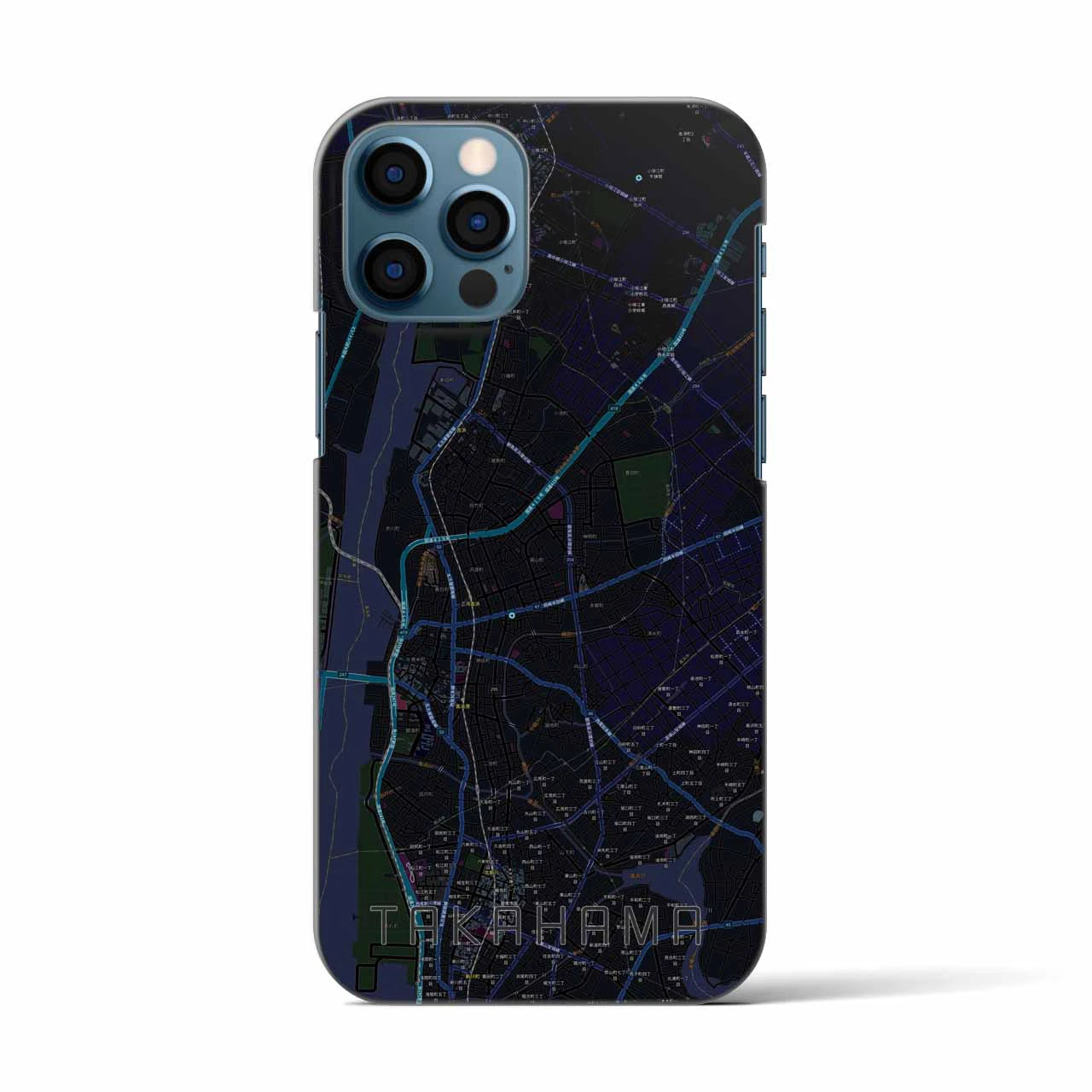 【高浜(愛知県)】地図柄iPhoneケース(バックカバータイプ)