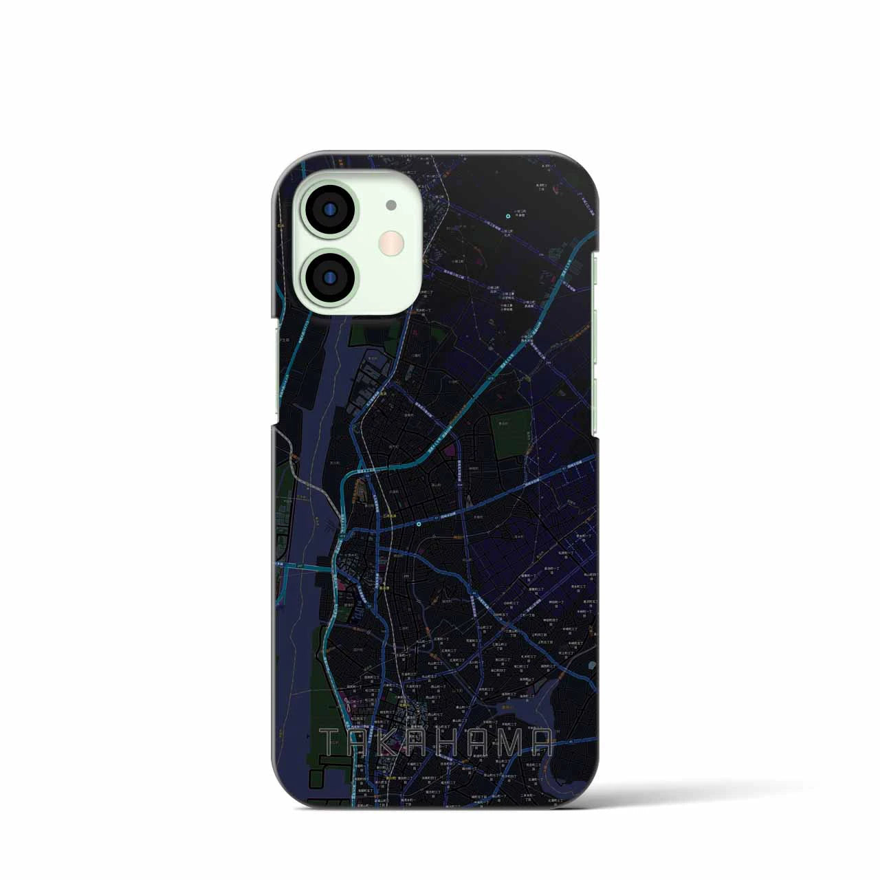 【高浜(愛知県)】地図柄iPhoneケース(バックカバータイプ)