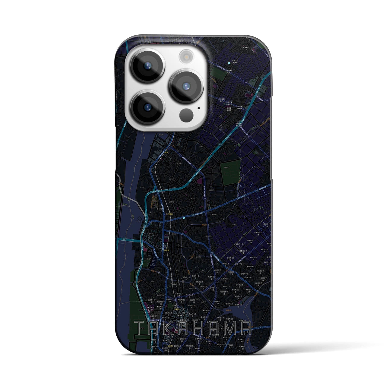 【高浜(愛知県)】地図柄iPhoneケース(バックカバータイプ)