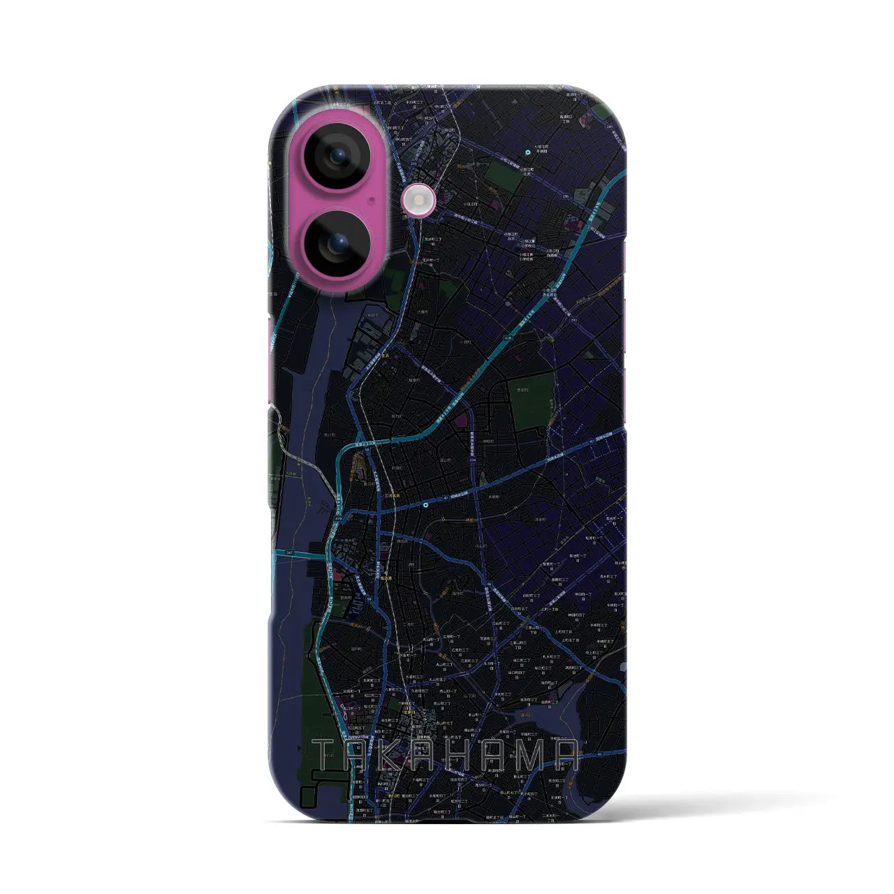 【高浜(愛知県)】地図柄iPhoneケース(バックカバータイプ)
