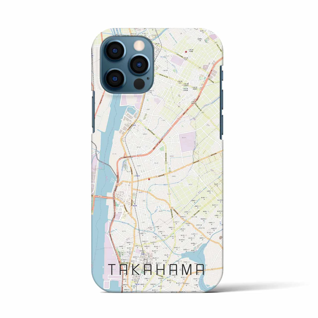 【高浜(愛知県)】地図柄iPhoneケース(バックカバータイプ)