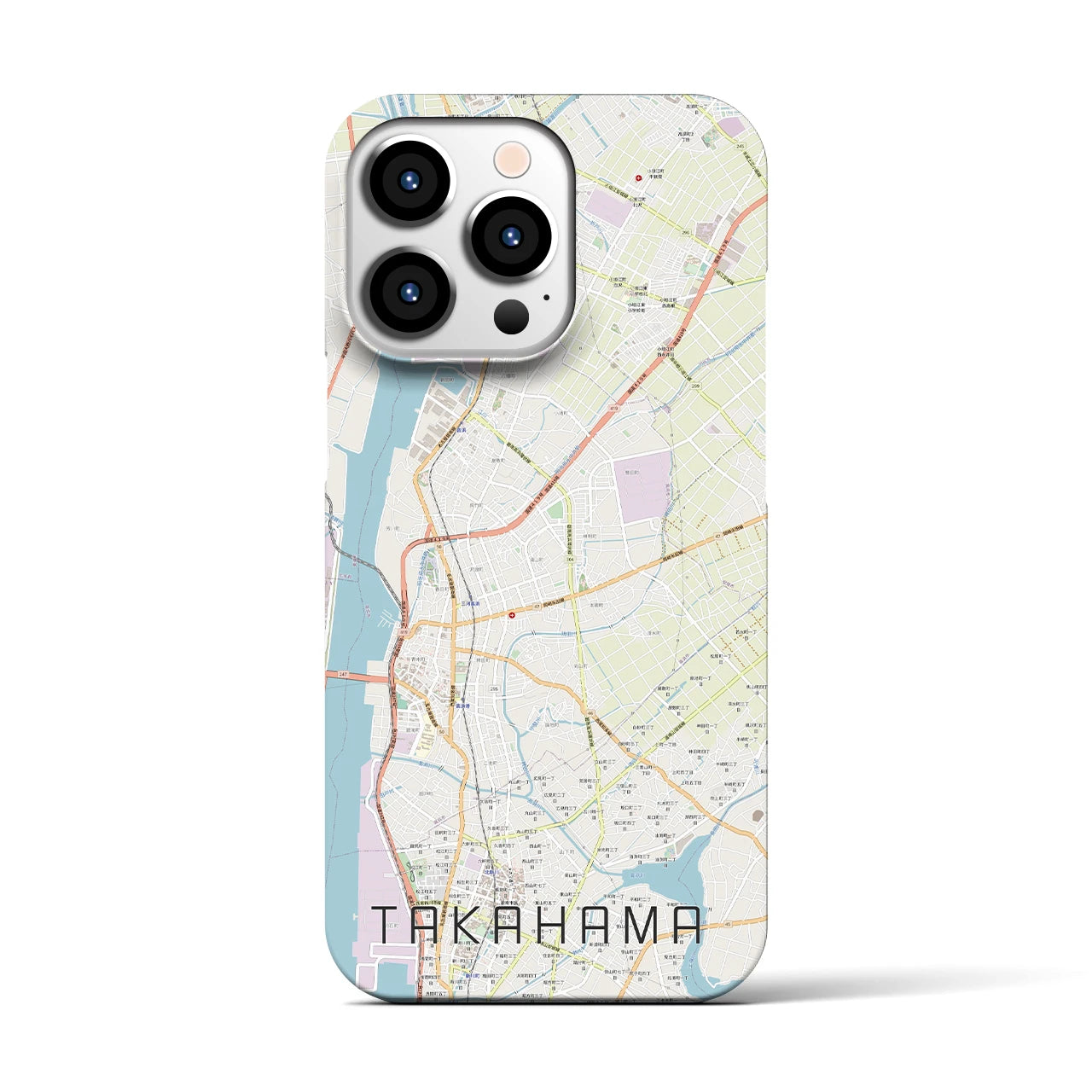 【高浜(愛知県)】地図柄iPhoneケース(バックカバータイプ)