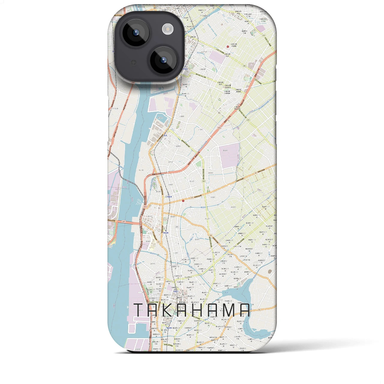 【高浜(愛知県)】地図柄iPhoneケース(バックカバータイプ)