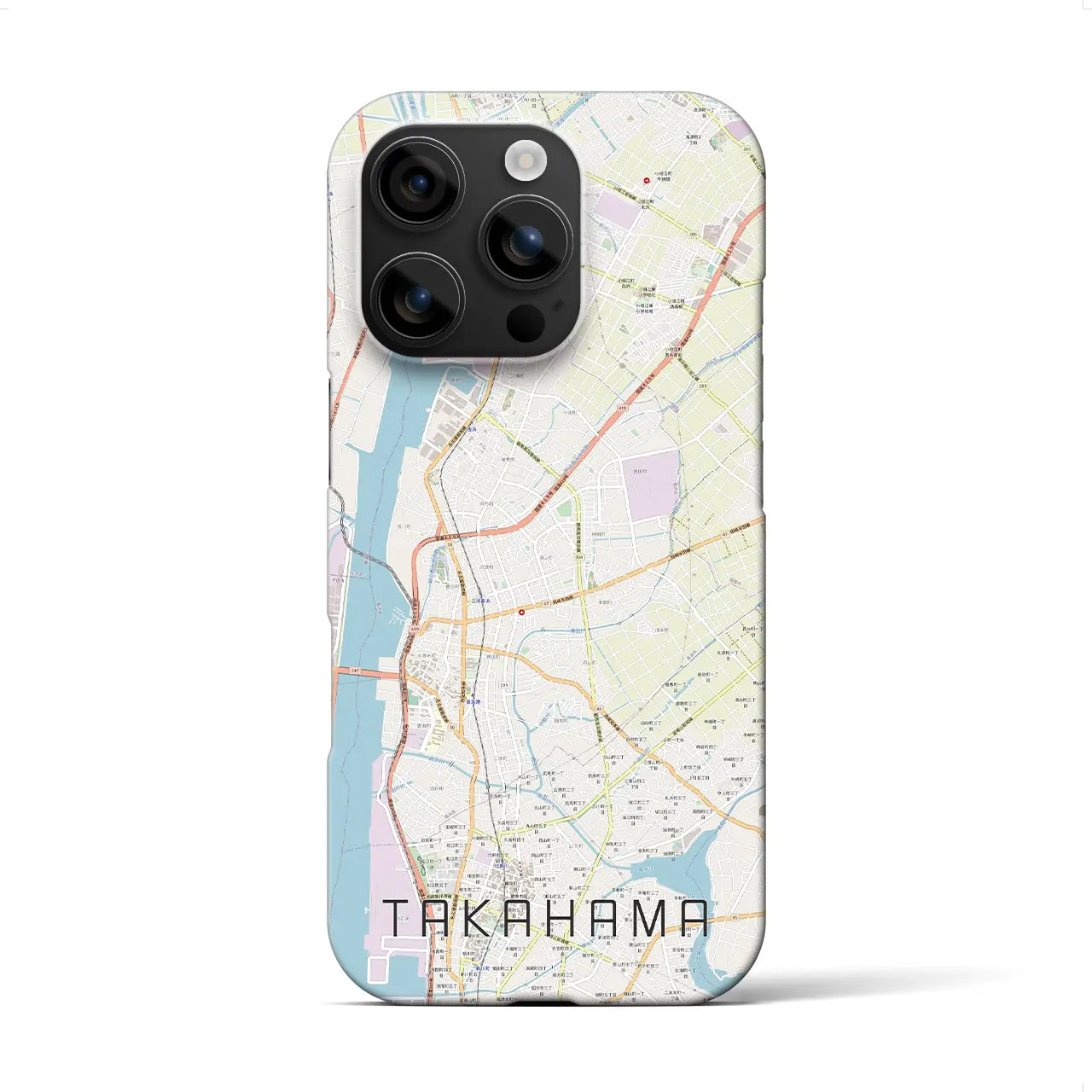 【高浜(愛知県)】地図柄iPhoneケース(バックカバータイプ)