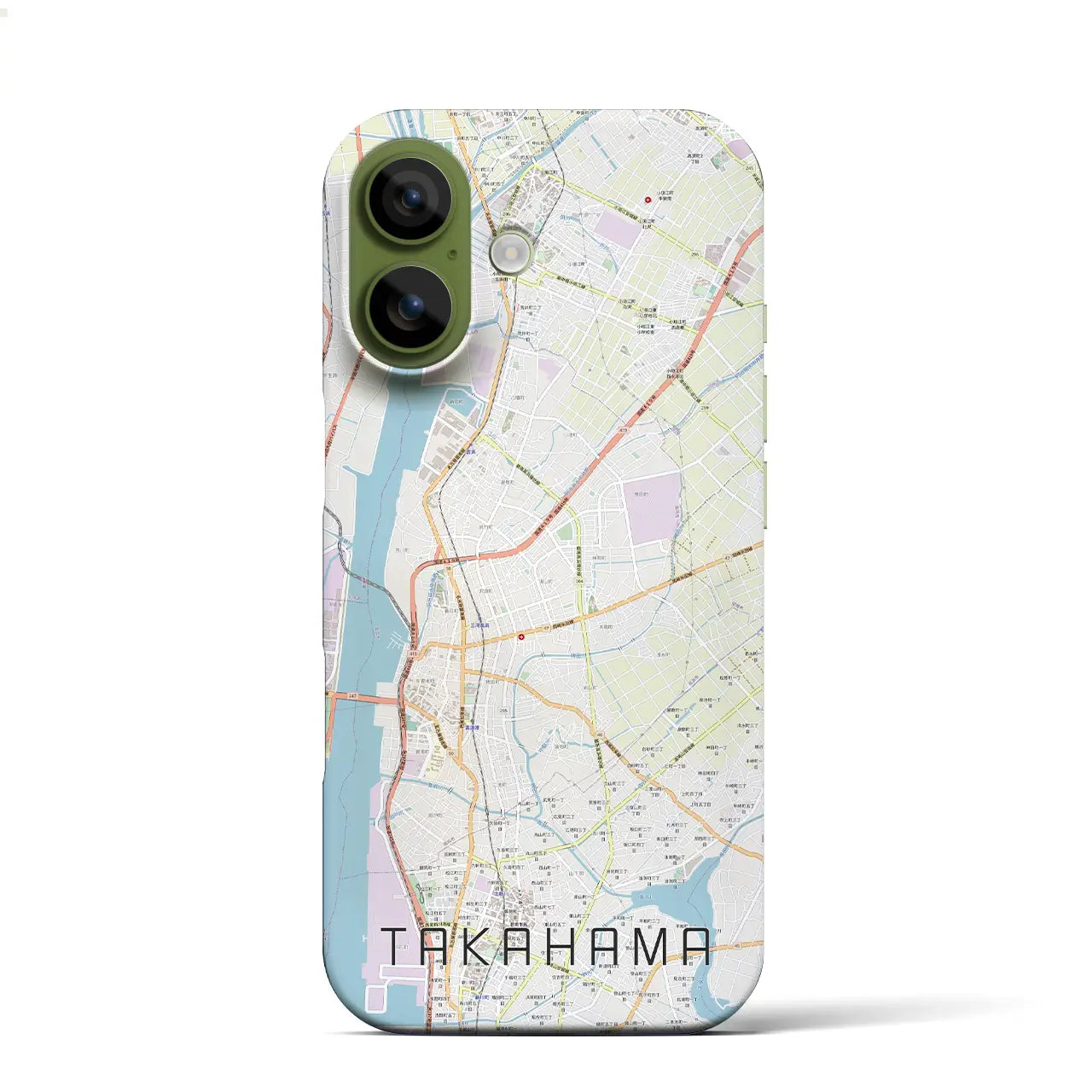 【高浜(愛知県)】地図柄iPhoneケース(バックカバータイプ)