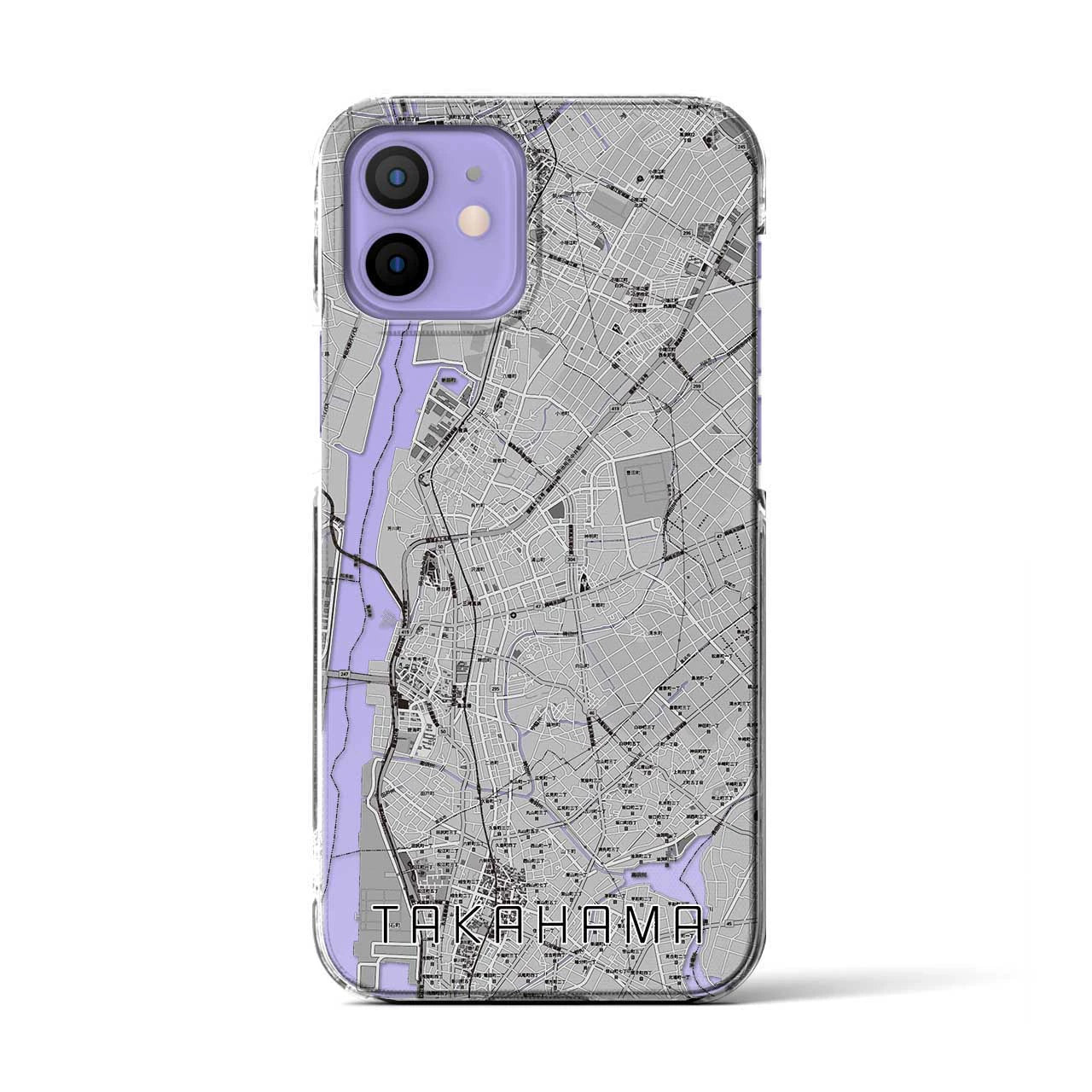 【高浜(愛知県)】地図柄iPhoneケース(クリアタイプ)