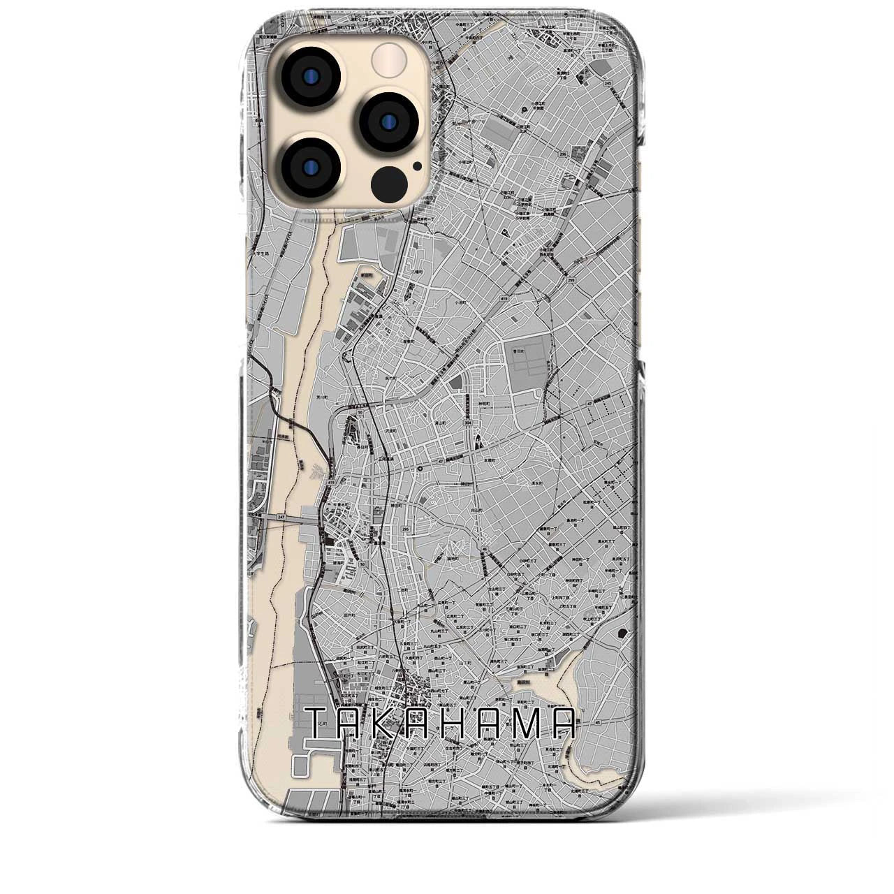 【高浜(愛知県)】地図柄iPhoneケース(クリアタイプ)