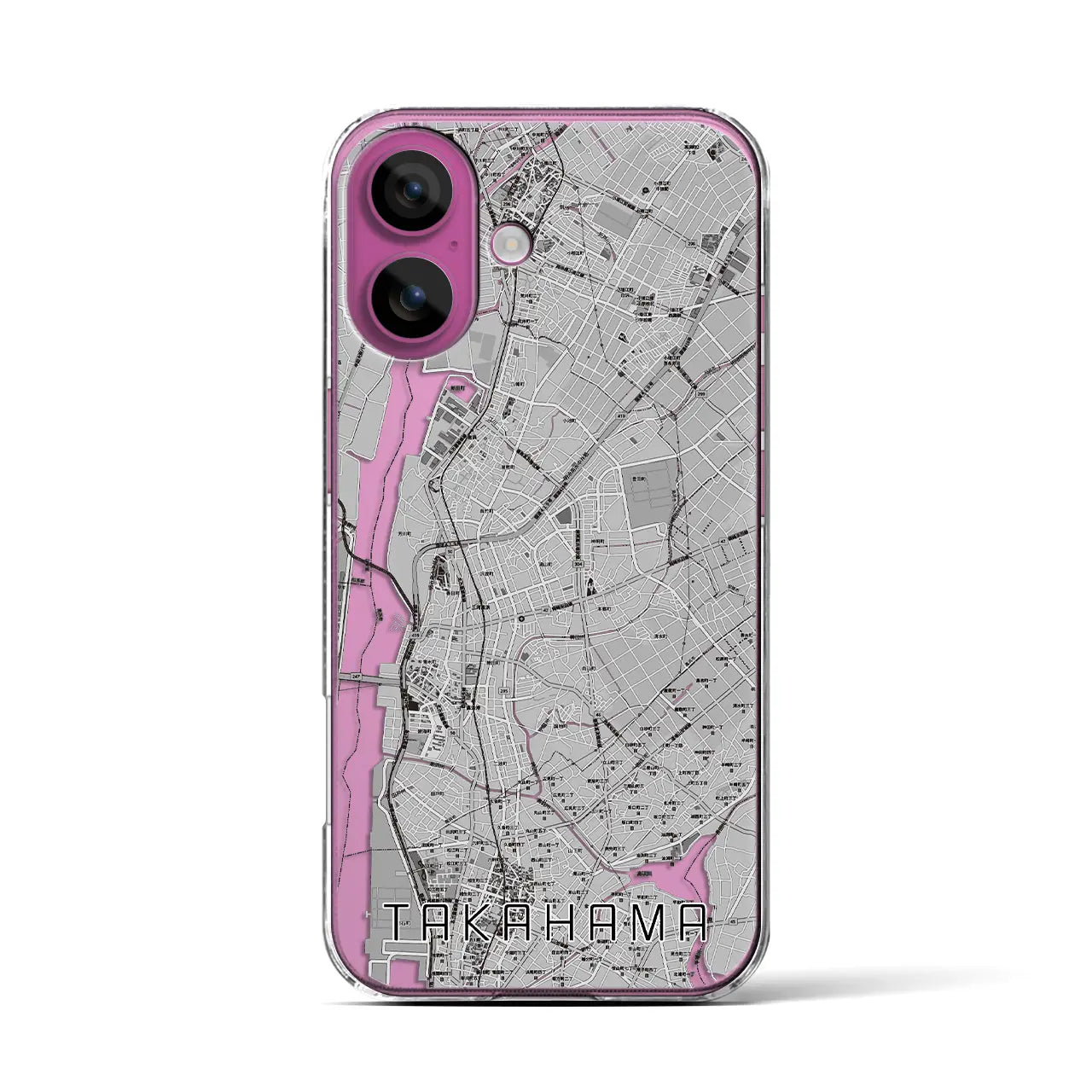 【高浜(愛知県)】地図柄iPhoneケース(クリアタイプ)