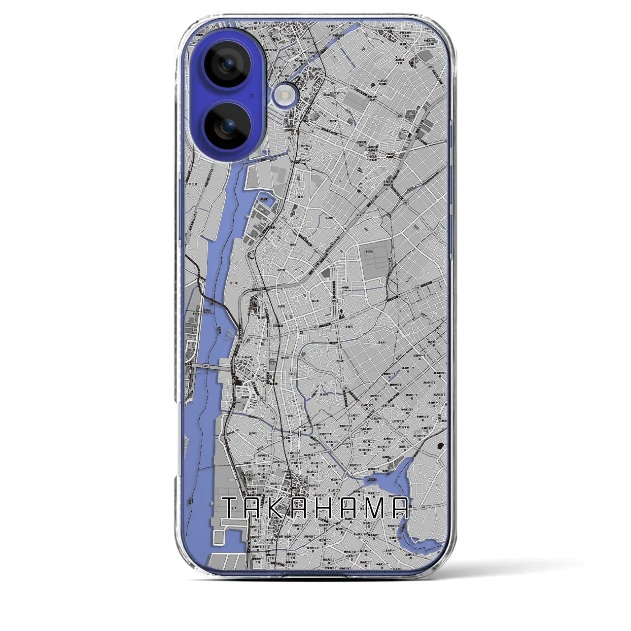 【高浜(愛知県)】地図柄iPhoneケース(クリアタイプ)