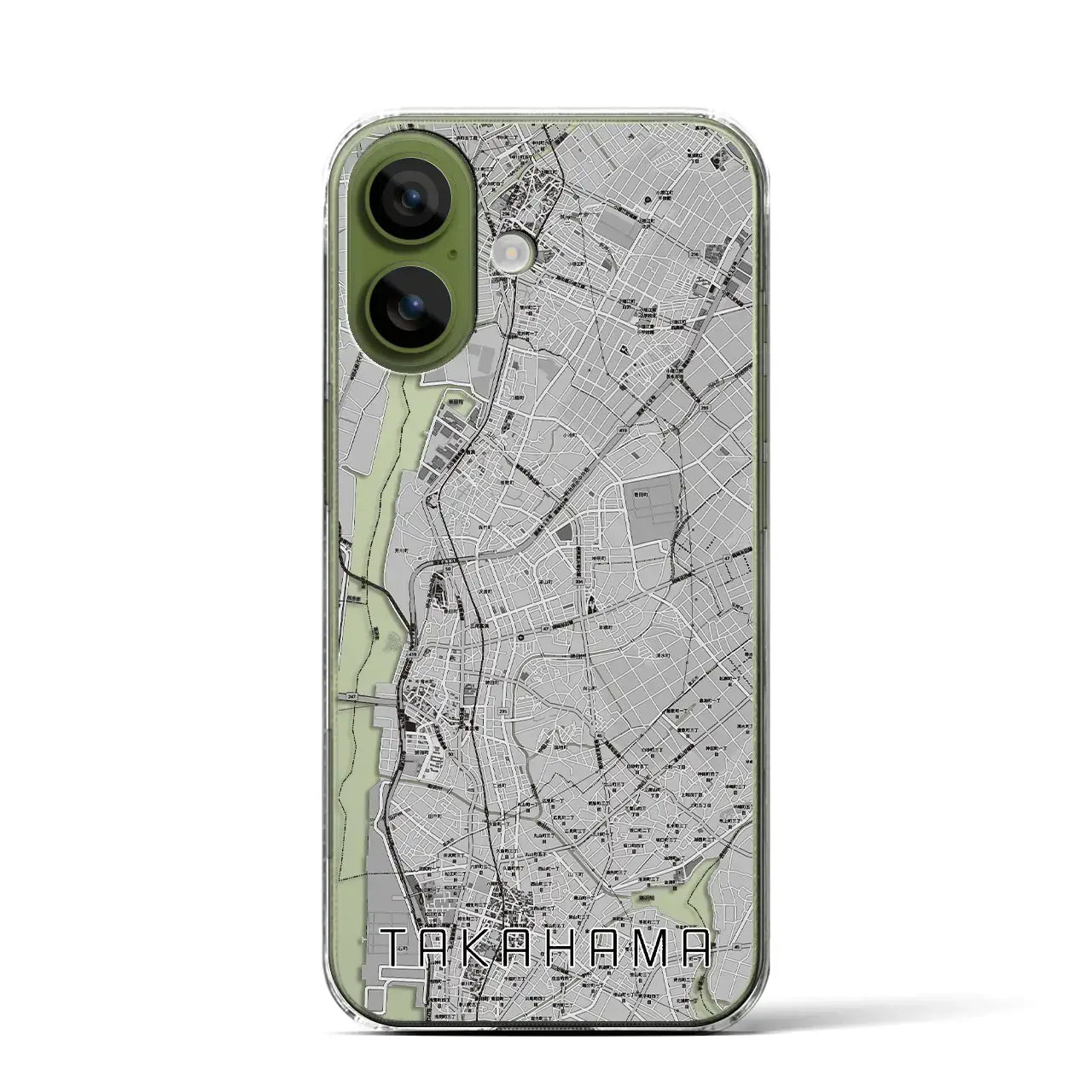 【高浜(愛知県)】地図柄iPhoneケース(クリアタイプ)