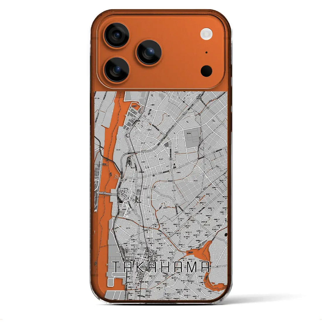 【高浜(愛知県)】地図柄iPhoneケース(クリアタイプ)