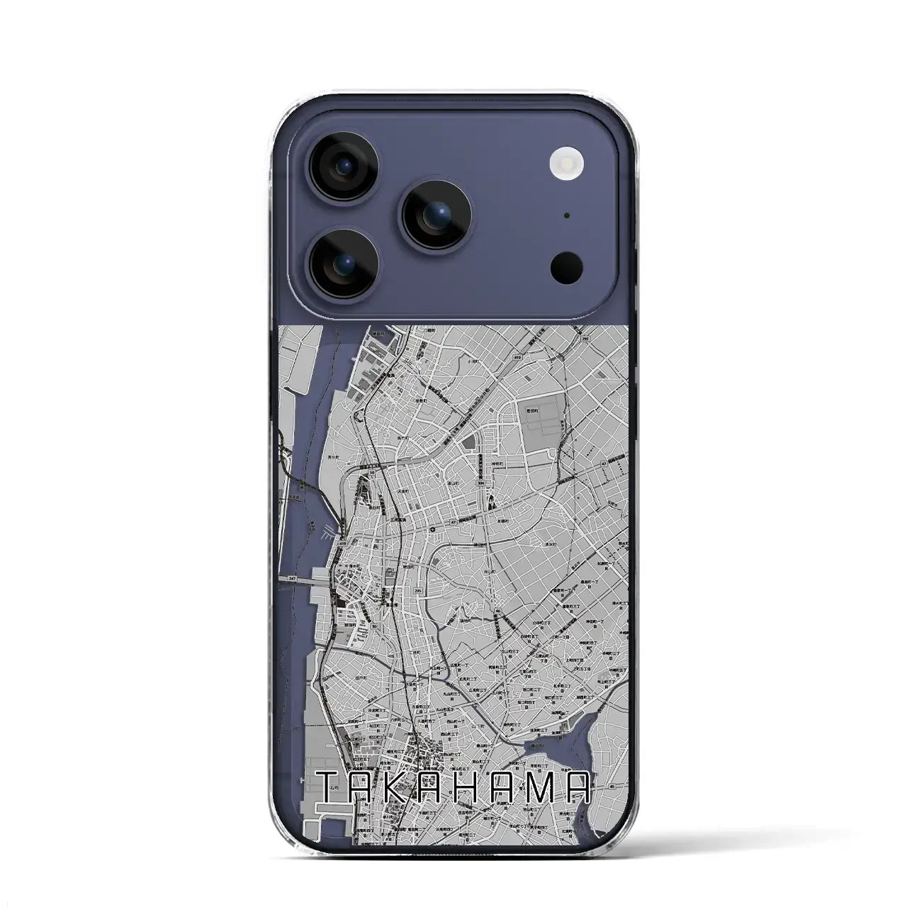 【高浜(愛知県)】地図柄iPhoneケース(クリアタイプ)