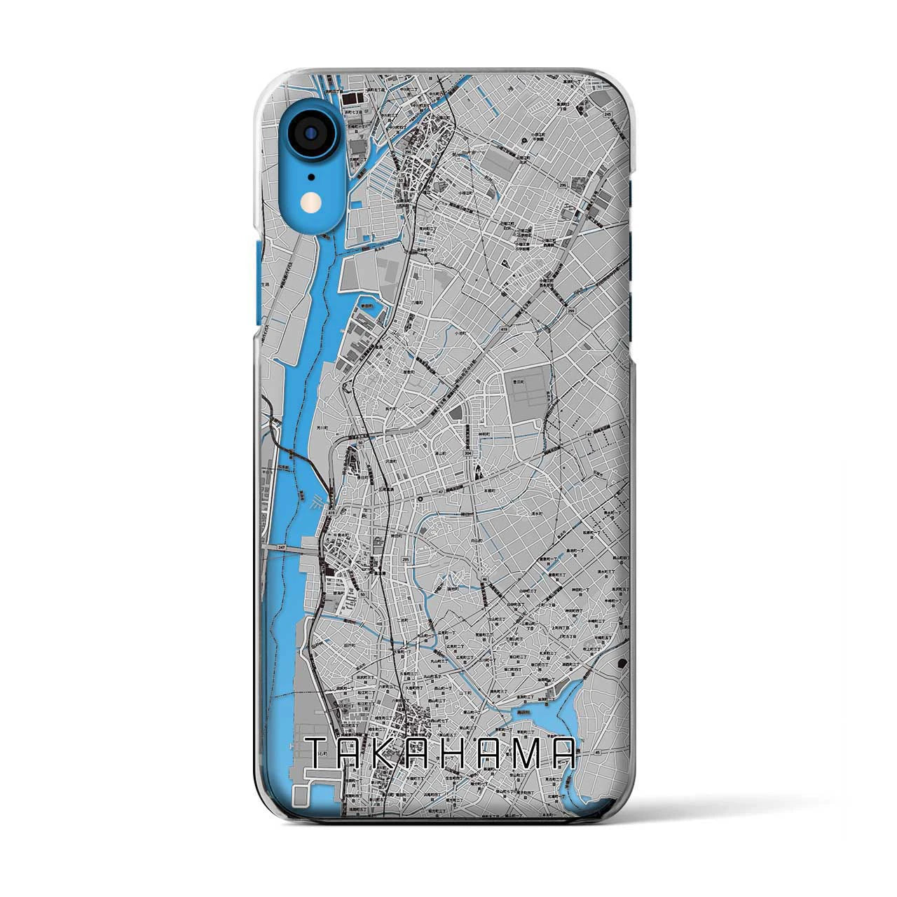 【高浜(愛知県)】地図柄iPhoneケース(クリアタイプ)
