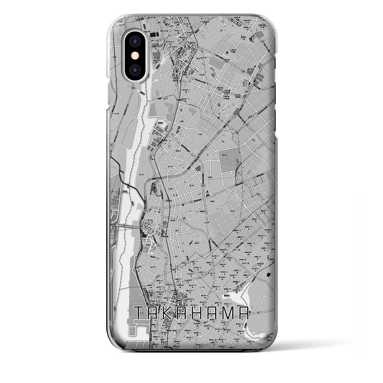 【高浜(愛知県)】地図柄iPhoneケース(クリアタイプ)