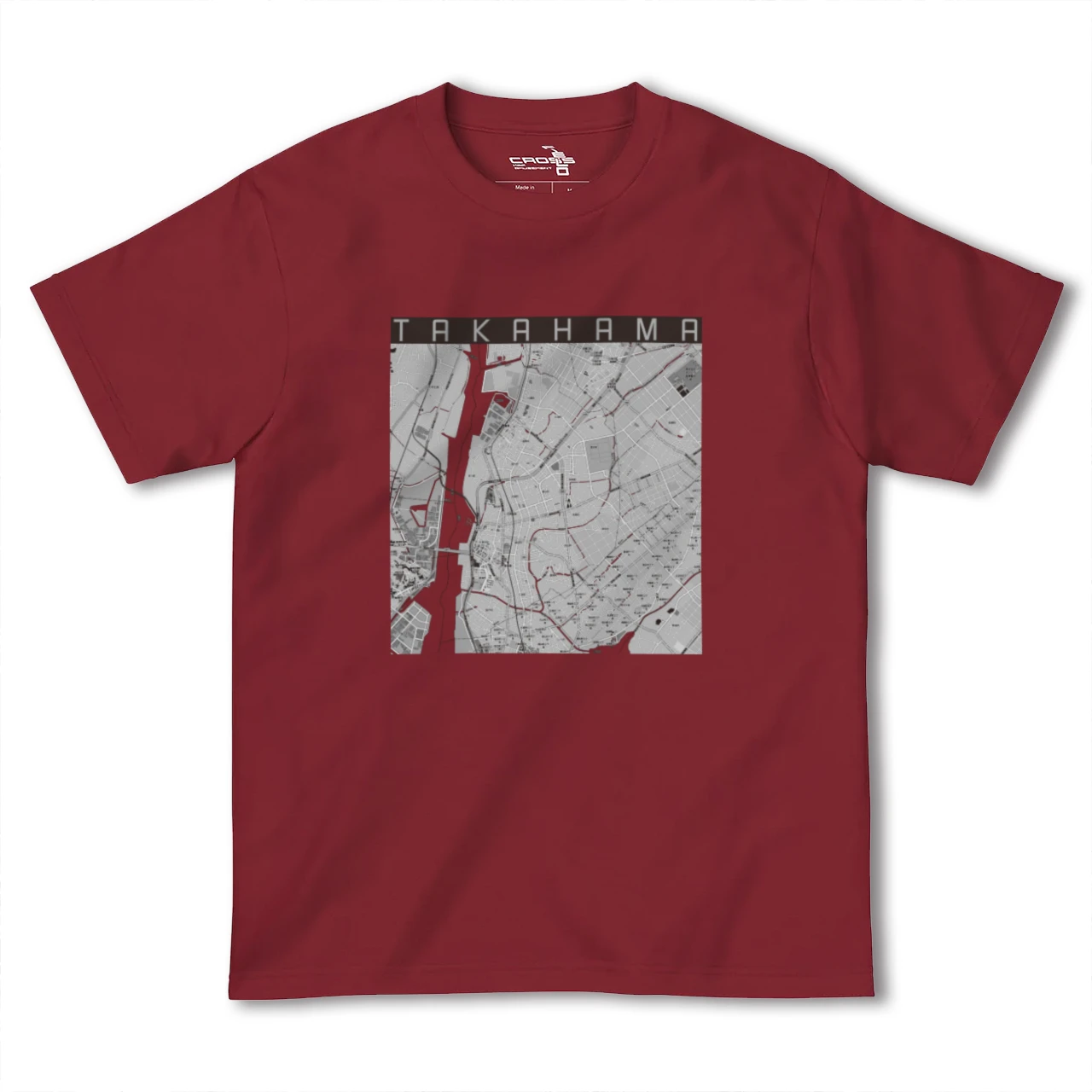 【高浜(愛知県)】地図柄ヘビーウェイトTシャツ