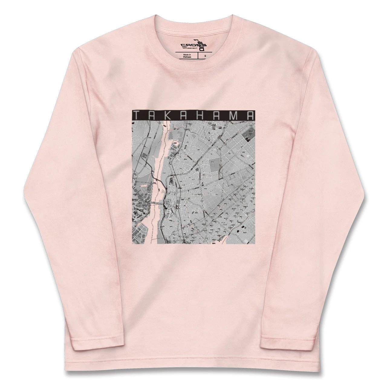 【高浜(愛知県)】地図柄ロングスリーブTシャツ