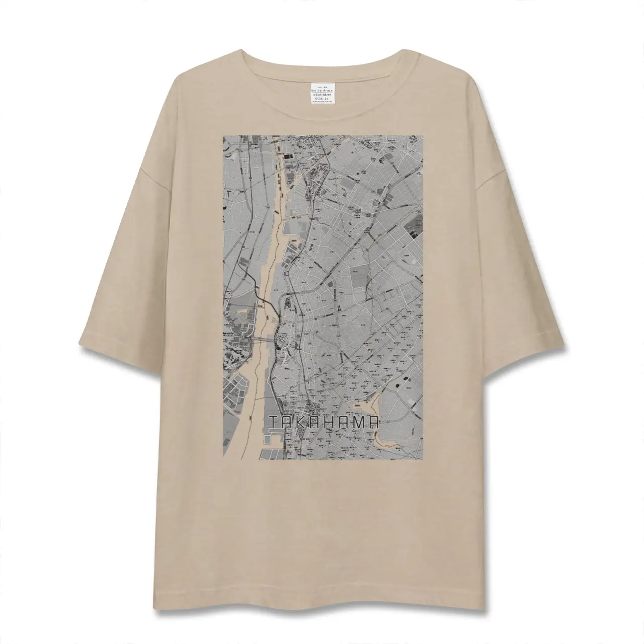 【高浜(愛知県)】地図柄ビッグシルエットTシャツ