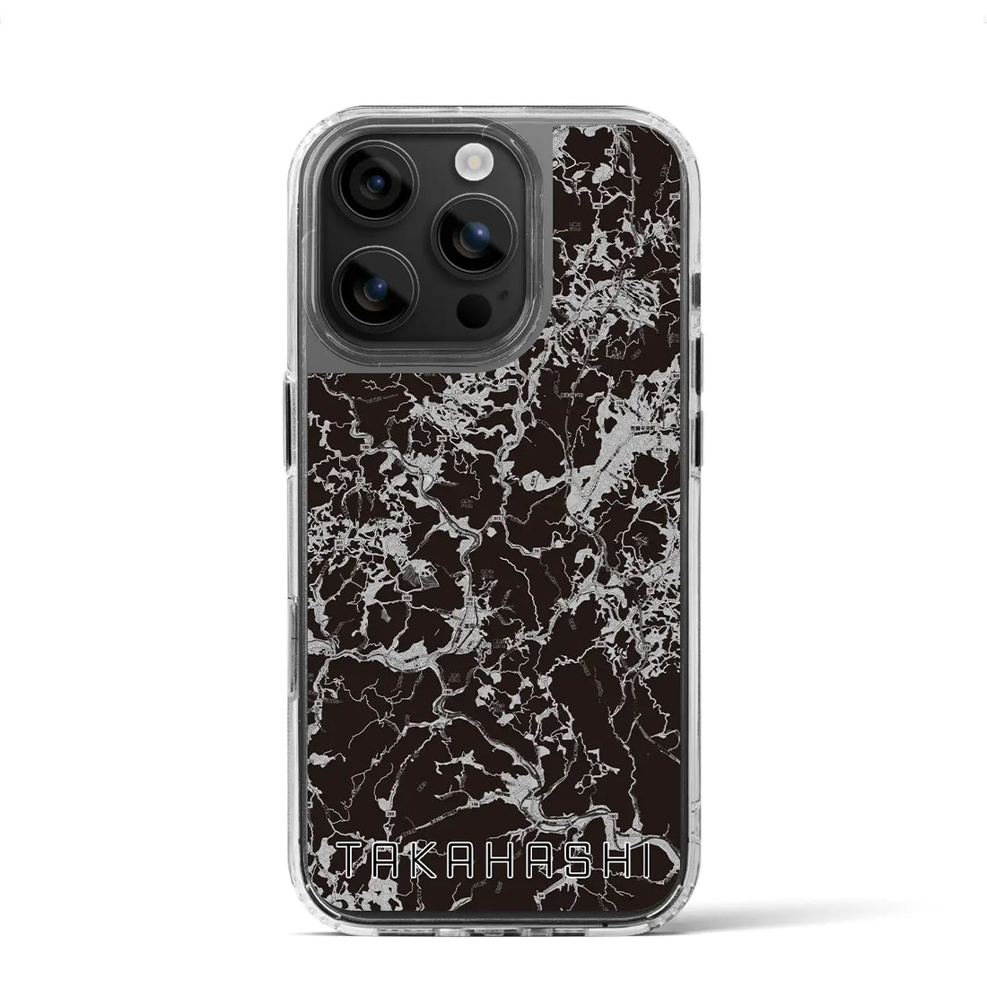 【高梁(岡山県)】地図柄iPhoneケース(MagSafeタイプ)