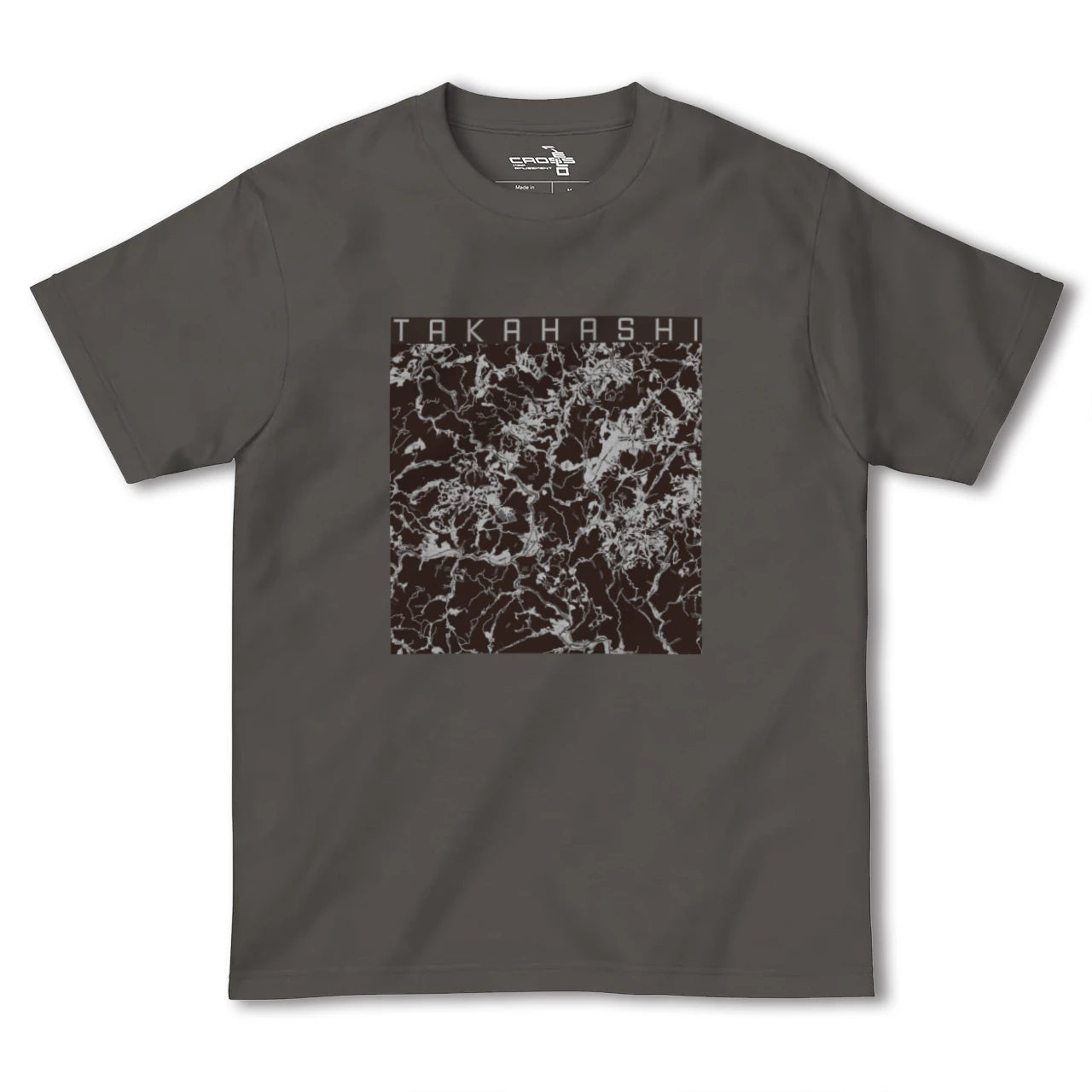 【高梁(岡山県)】地図柄ヘビーウェイトTシャツ