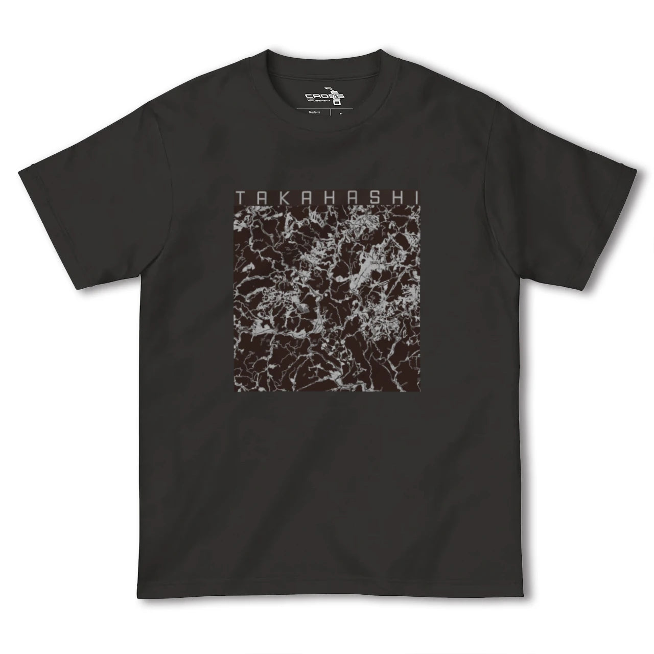 【高梁(岡山県)】地図柄ヘビーウェイトTシャツ