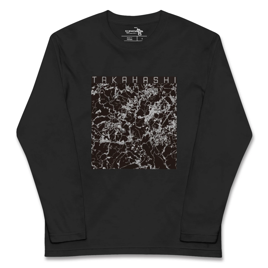 【高梁(岡山県)】地図柄ロングスリーブTシャツ