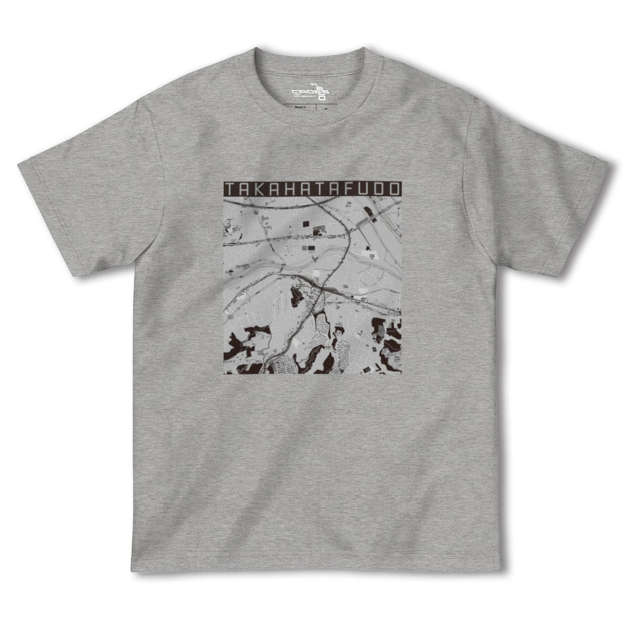 【高幡不動(東京都)】地図柄ヘビーウェイトTシャツ