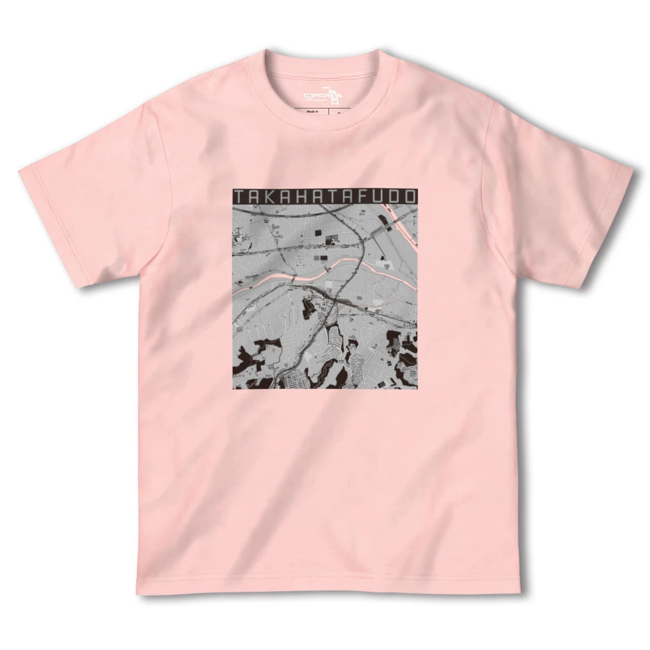 【高幡不動(東京都)】地図柄ヘビーウェイトTシャツ