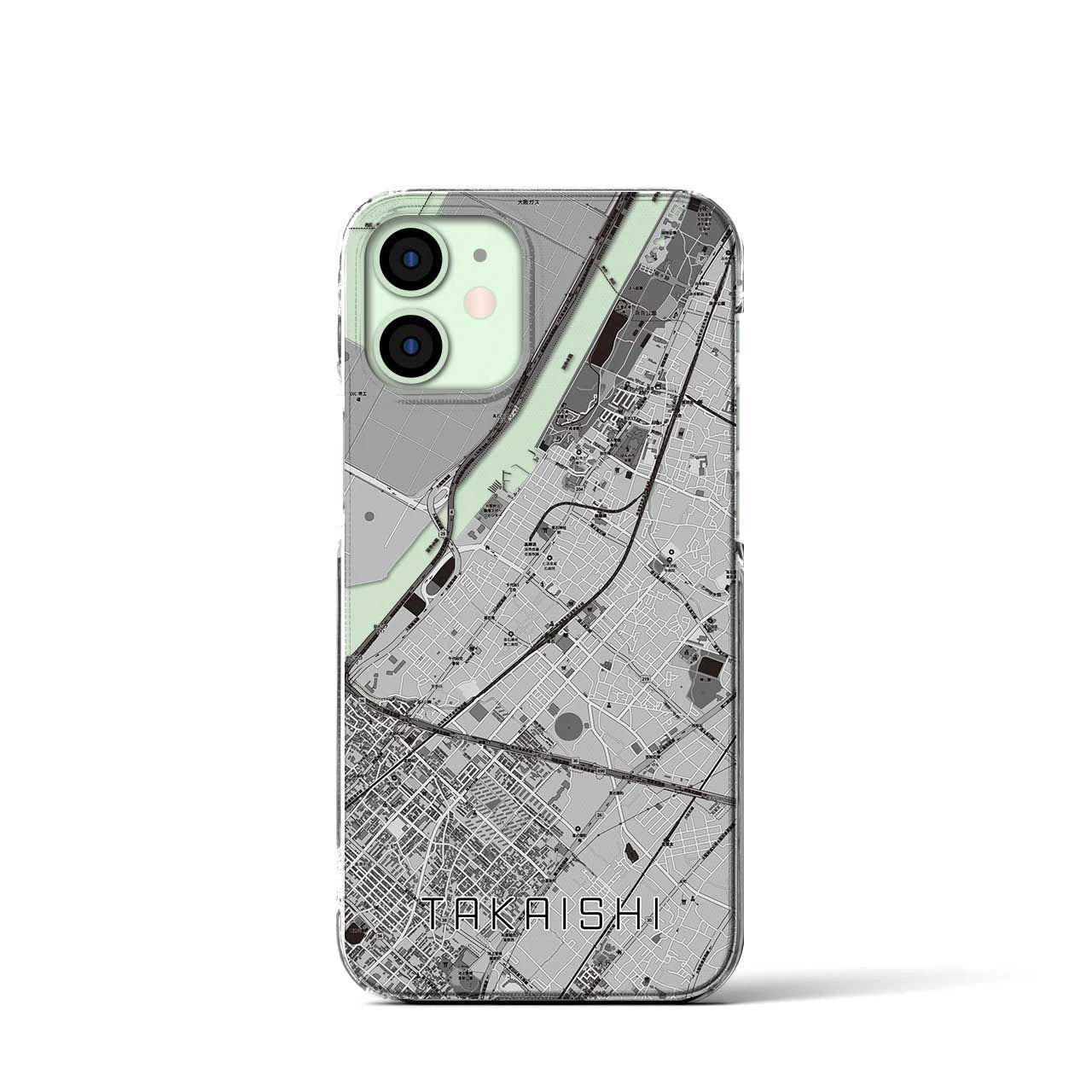 【高石(大阪府)】地図柄iPhoneケース(クリアタイプ)