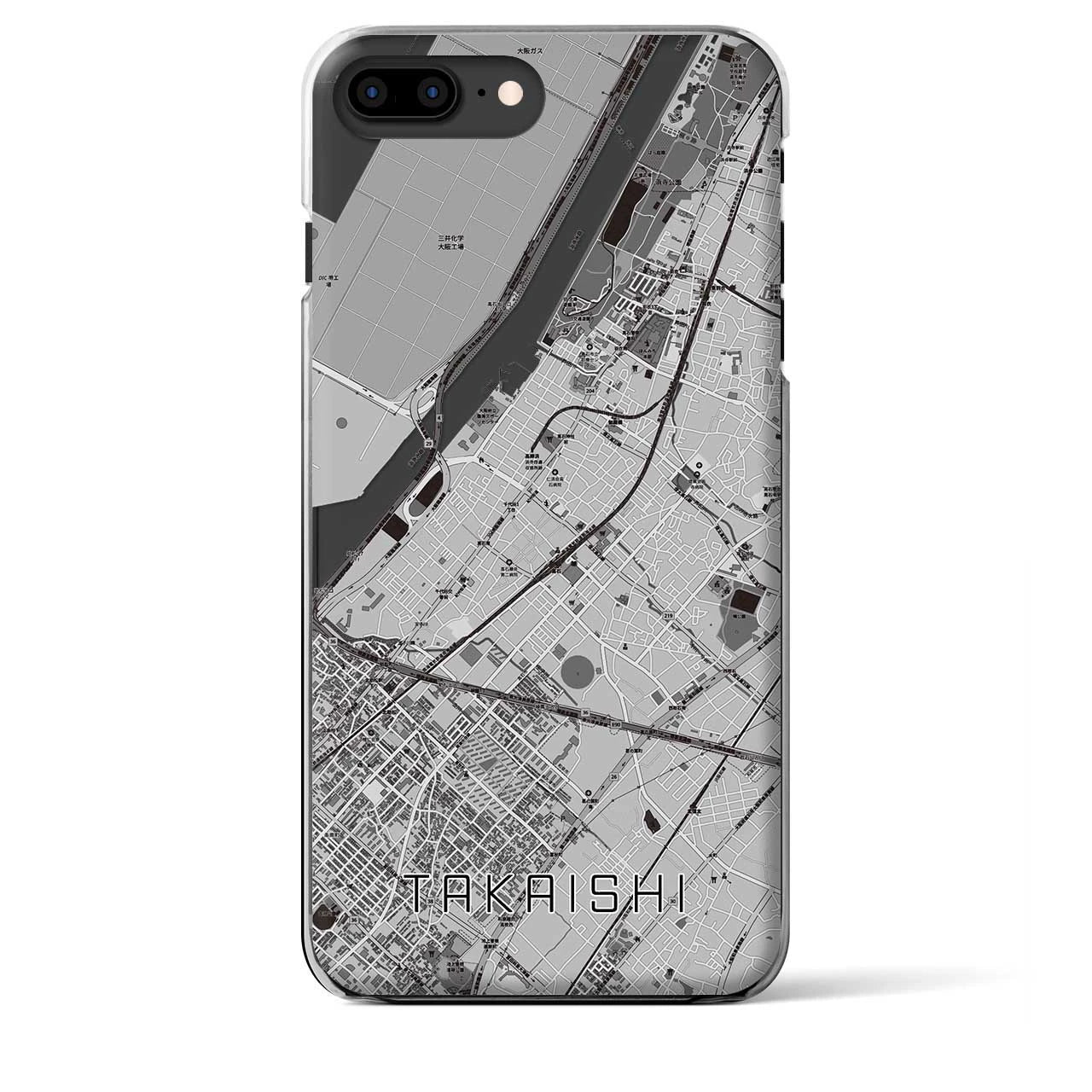 【高石(大阪府)】地図柄iPhoneケース(クリアタイプ)