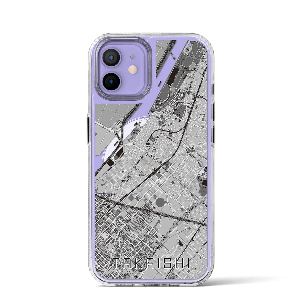 【高石(大阪府)】地図柄iPhoneケース(MagSafeタイプ)