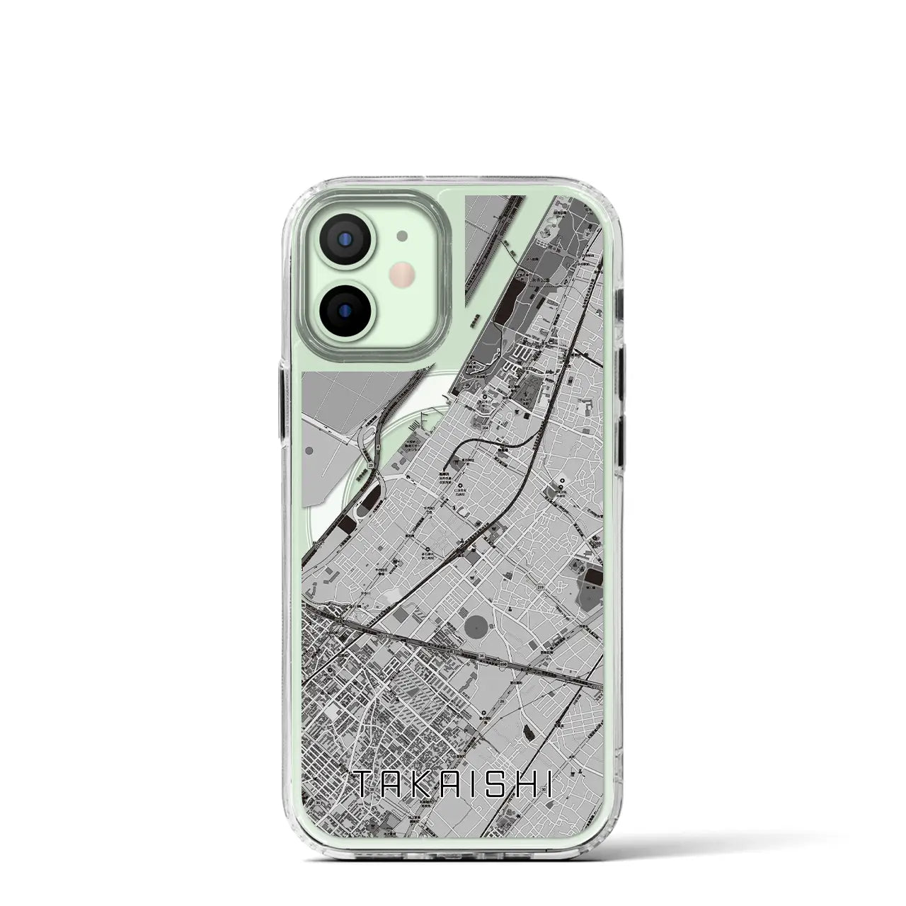 【高石(大阪府)】地図柄iPhoneケース(MagSafeタイプ)