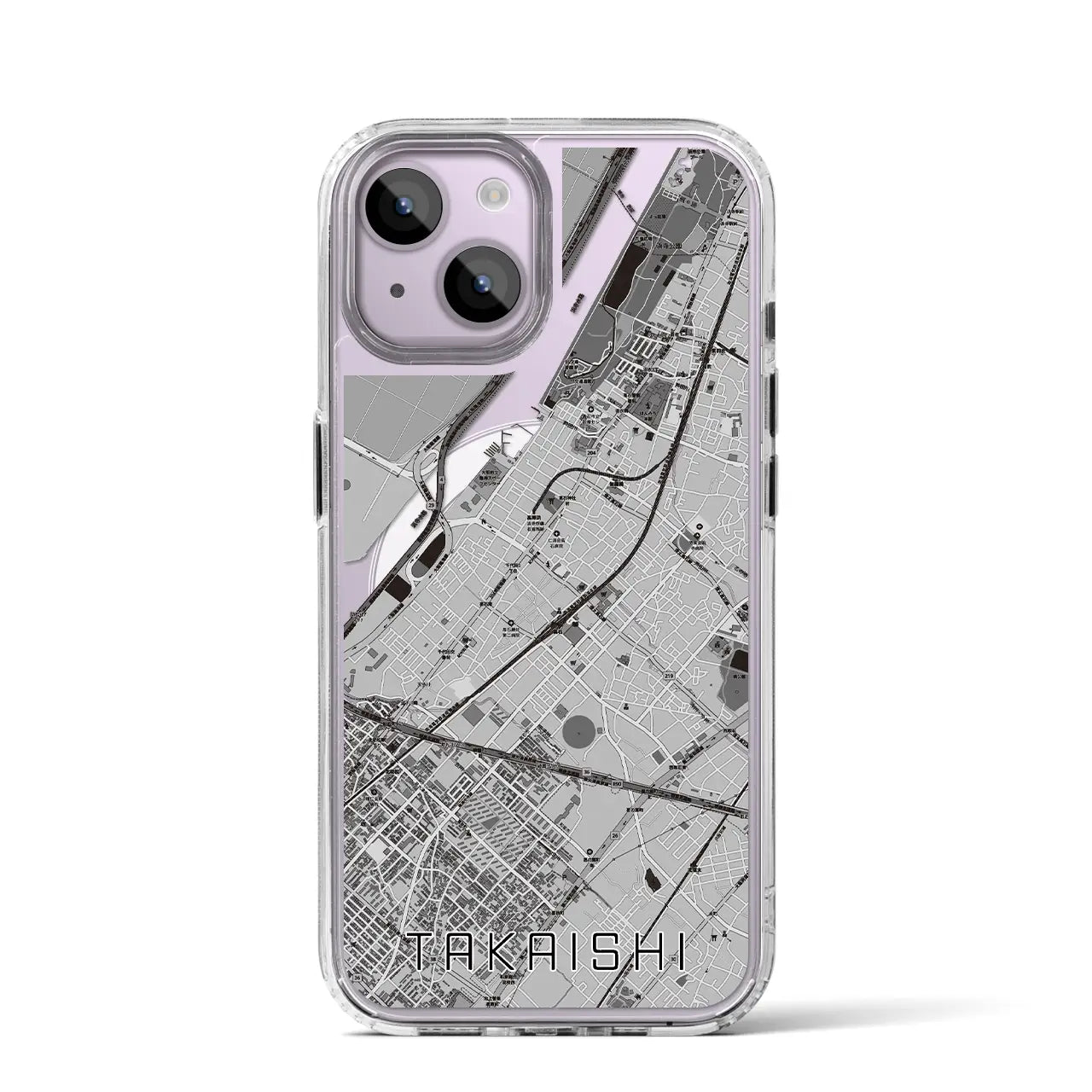 【高石(大阪府)】地図柄iPhoneケース(MagSafeタイプ)