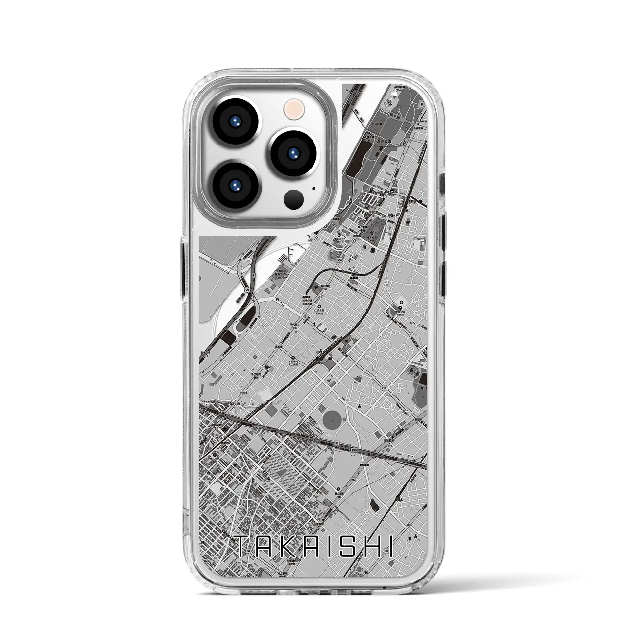 【高石(大阪府)】地図柄iPhoneケース(MagSafeタイプ)