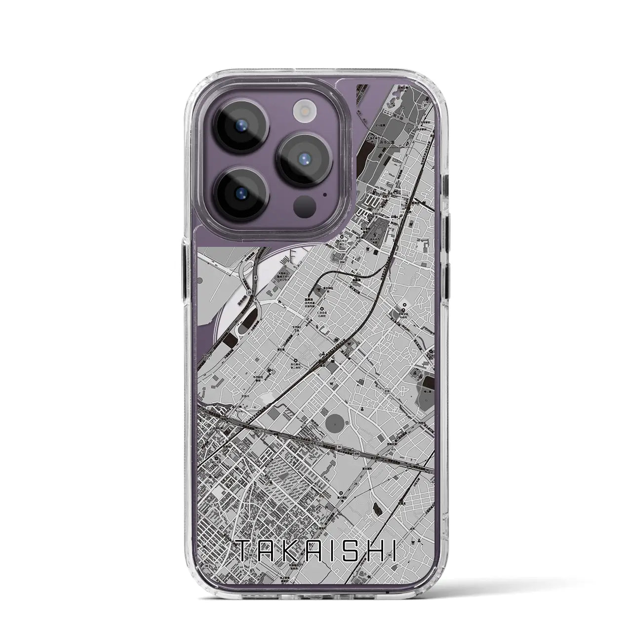 【高石(大阪府)】地図柄iPhoneケース(MagSafeタイプ)