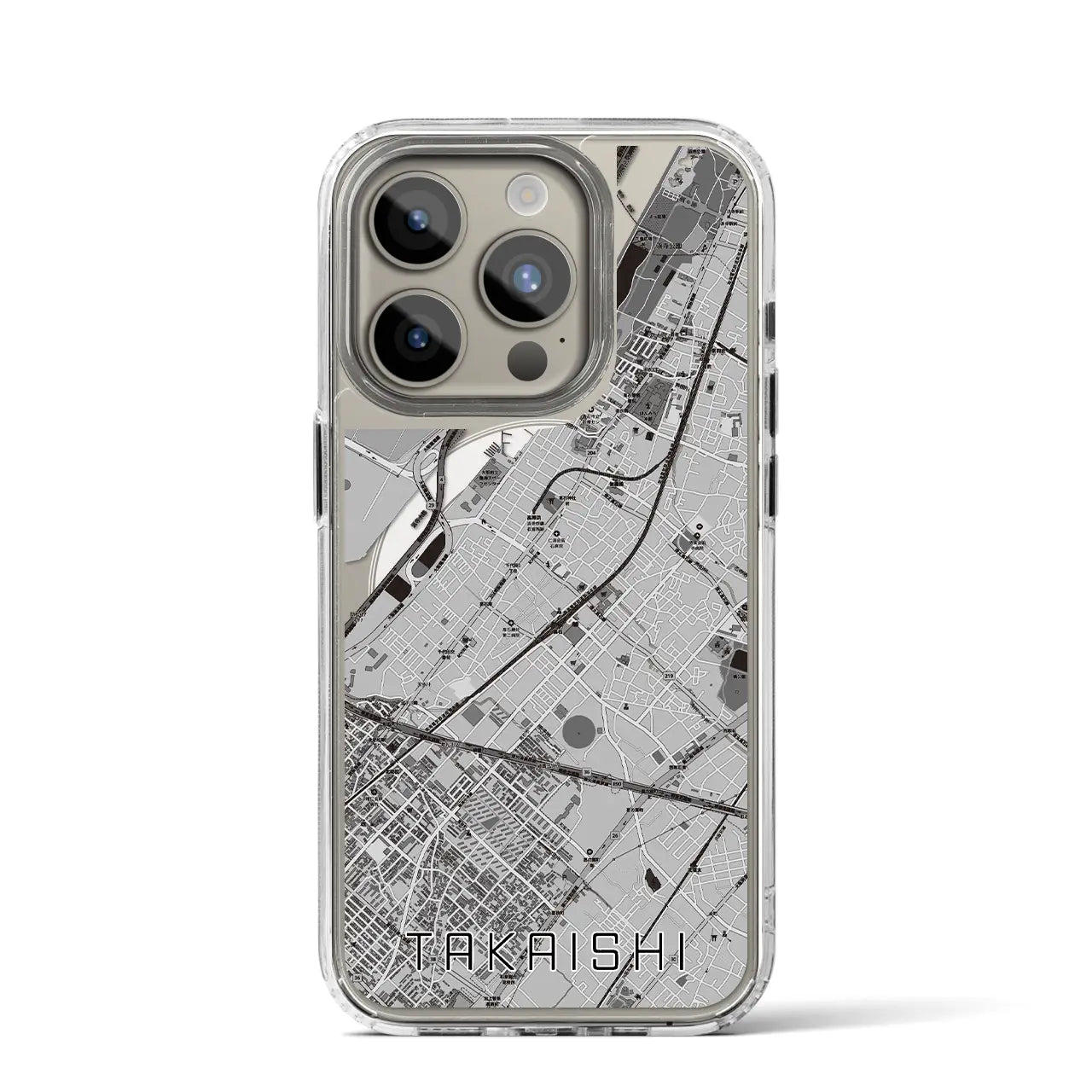 【高石(大阪府)】地図柄iPhoneケース(MagSafeタイプ)