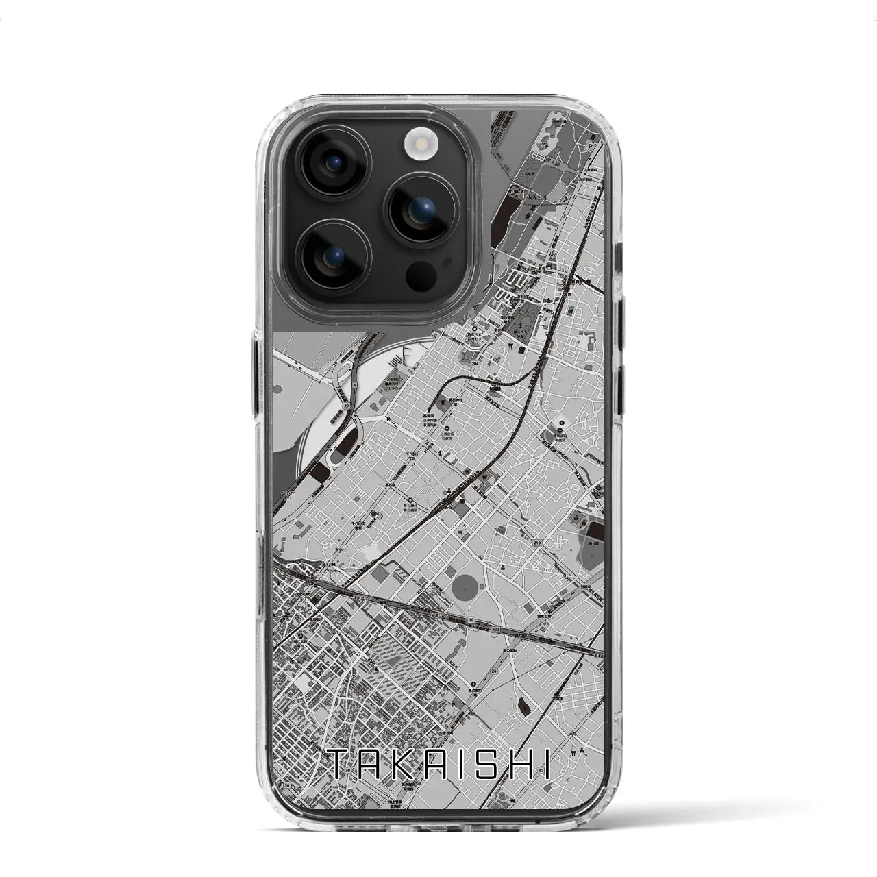 【高石(大阪府)】地図柄iPhoneケース(MagSafeタイプ)