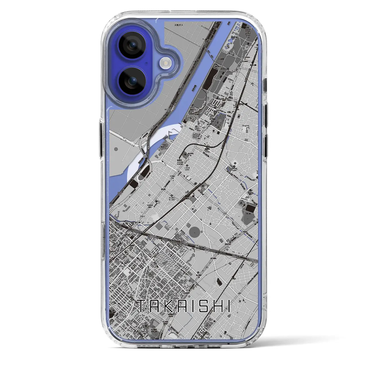 【高石(大阪府)】地図柄iPhoneケース(MagSafeタイプ)