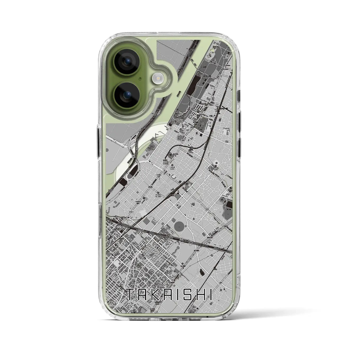 【高石(大阪府)】地図柄iPhoneケース(MagSafeタイプ)