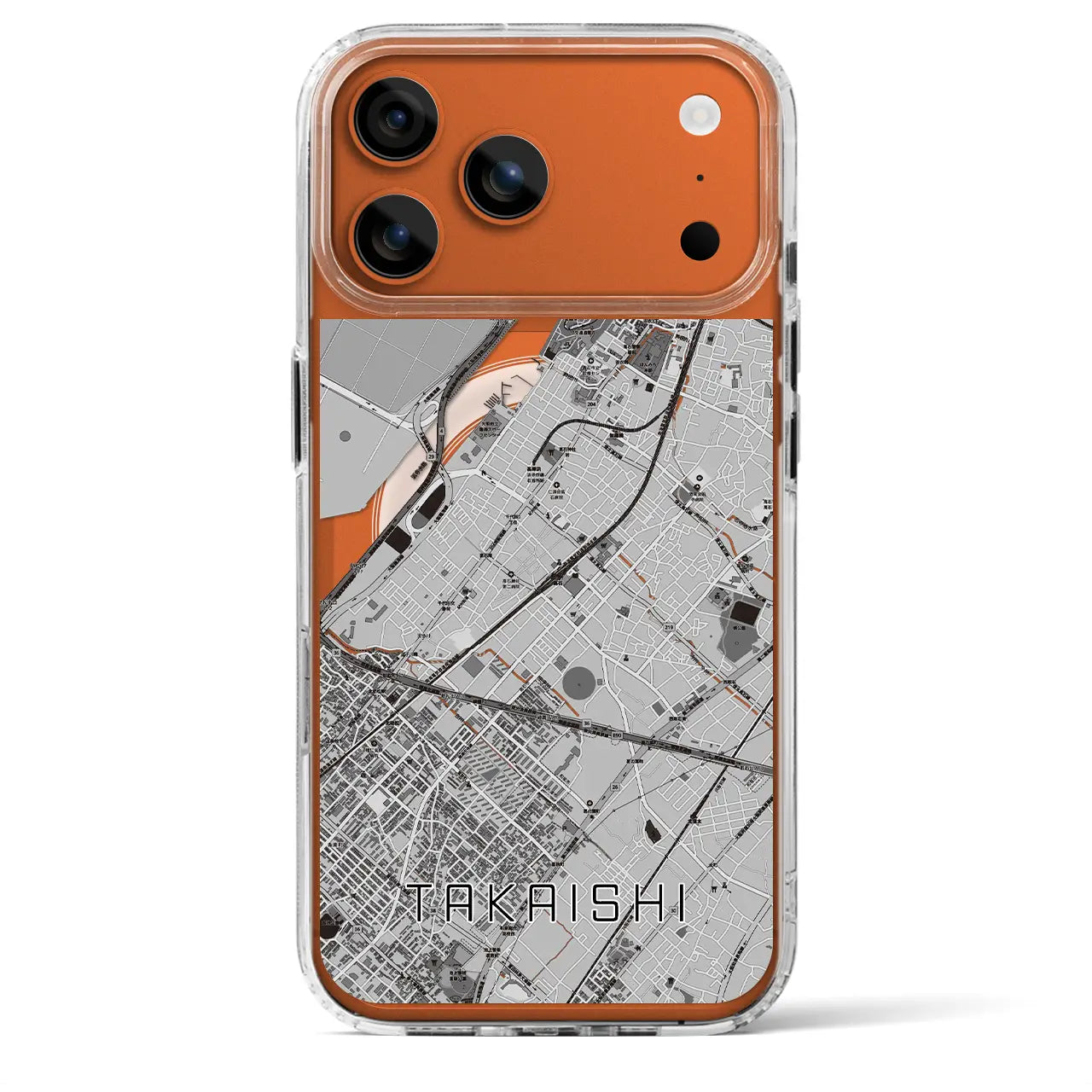 【高石(大阪府)】地図柄iPhoneケース(MagSafeタイプ)