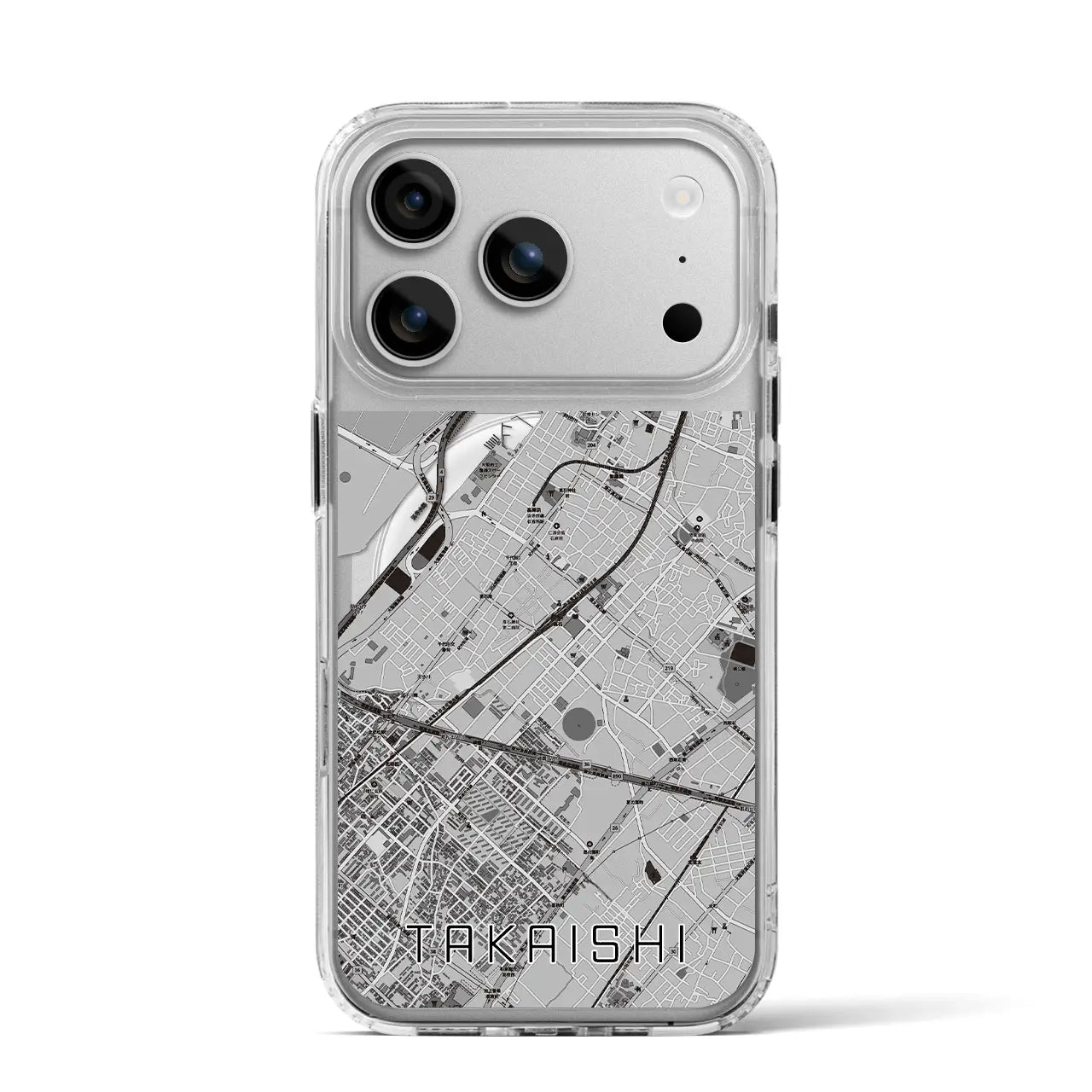 【高石(大阪府)】地図柄iPhoneケース(MagSafeタイプ)