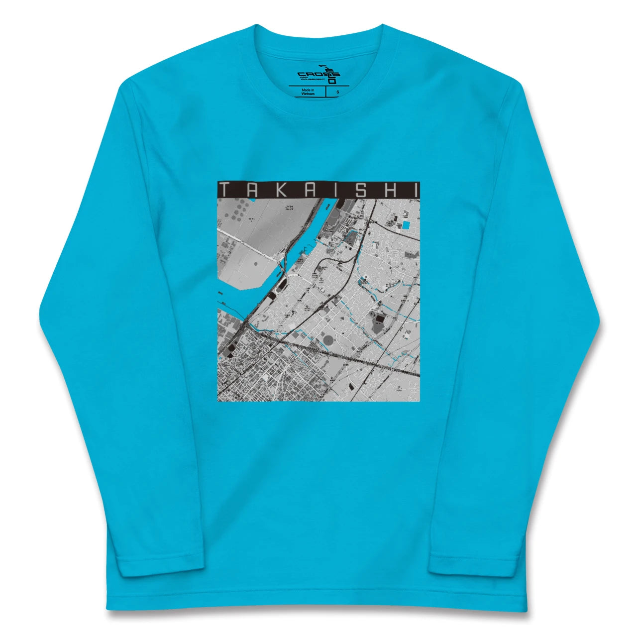 【高石(大阪府)】地図柄ロングスリーブTシャツ