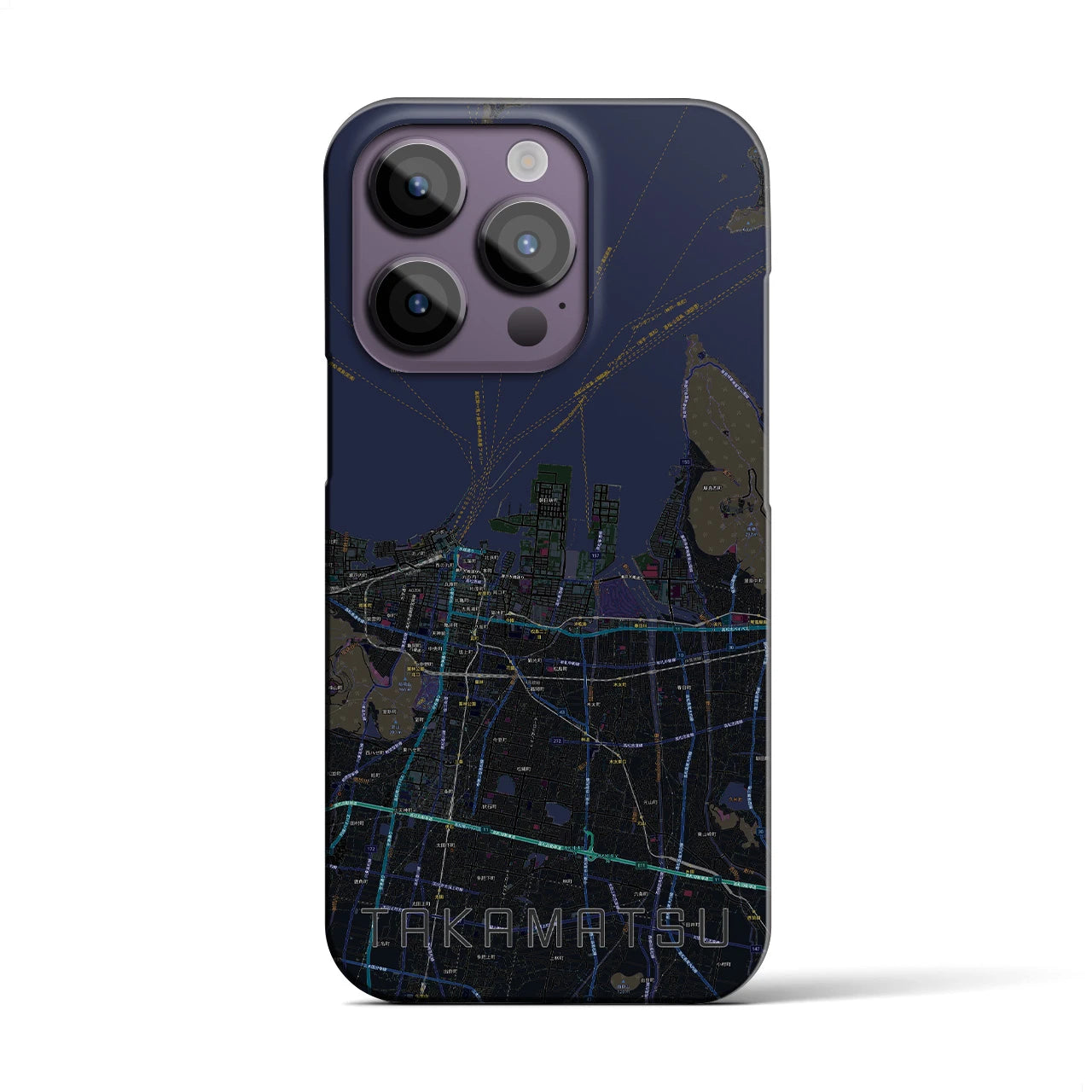 【高松(香川県)】地図柄iPhoneケース(バックカバータイプ)