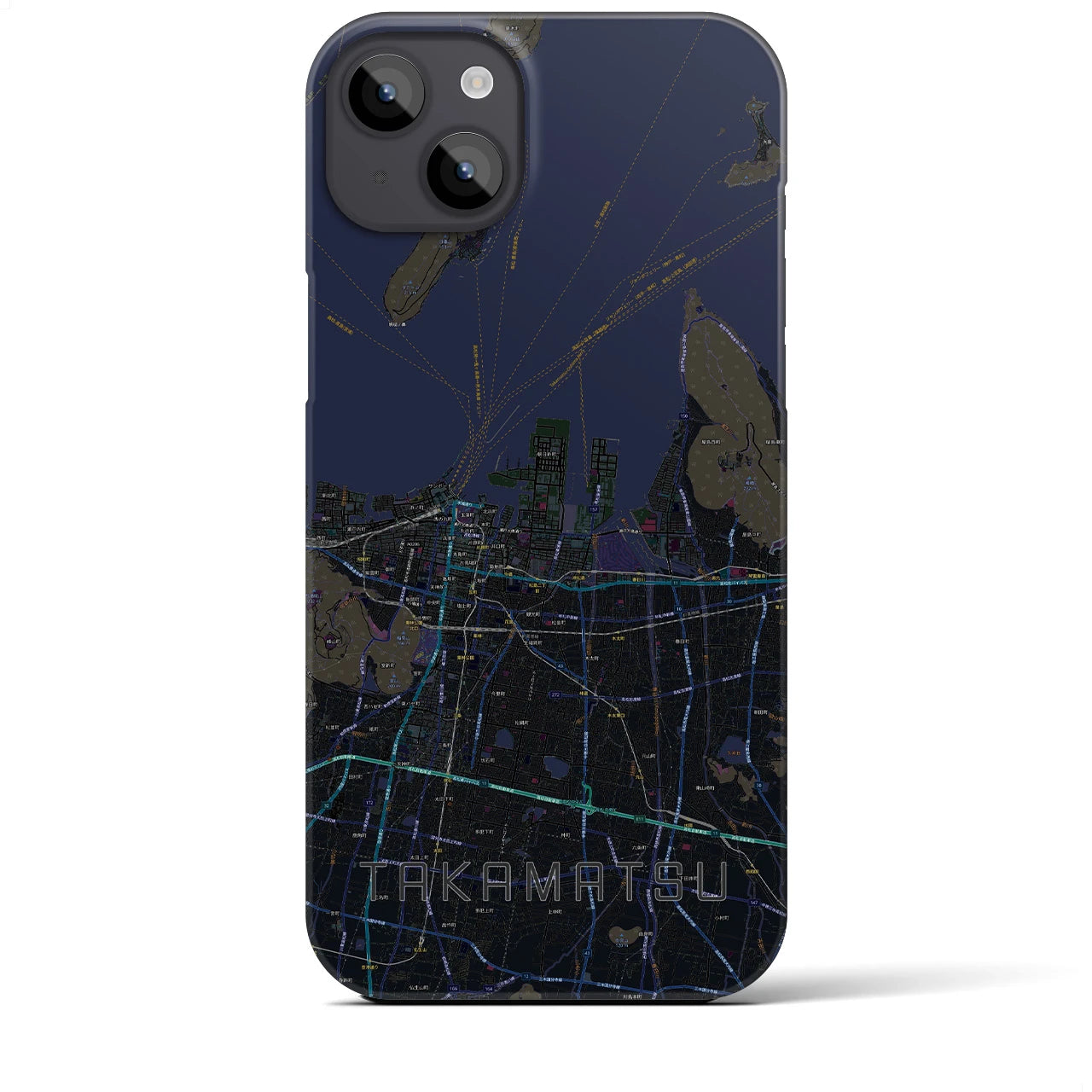 【高松(香川県)】地図柄iPhoneケース(バックカバータイプ)