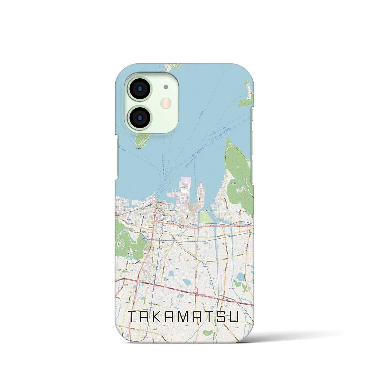 【高松(香川県)】地図柄iPhoneケース(バックカバータイプ)