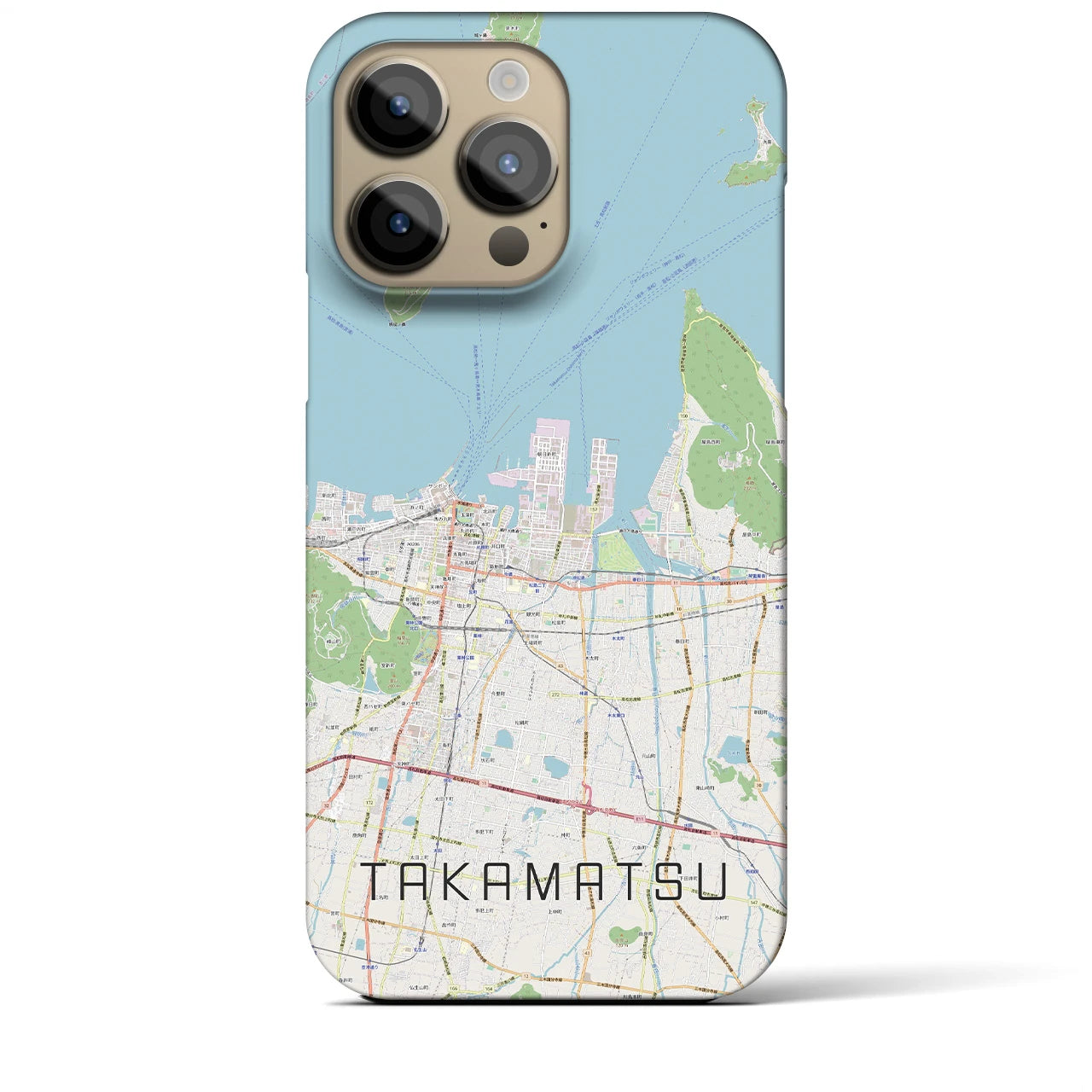 【高松(香川県)】地図柄iPhoneケース(バックカバータイプ)