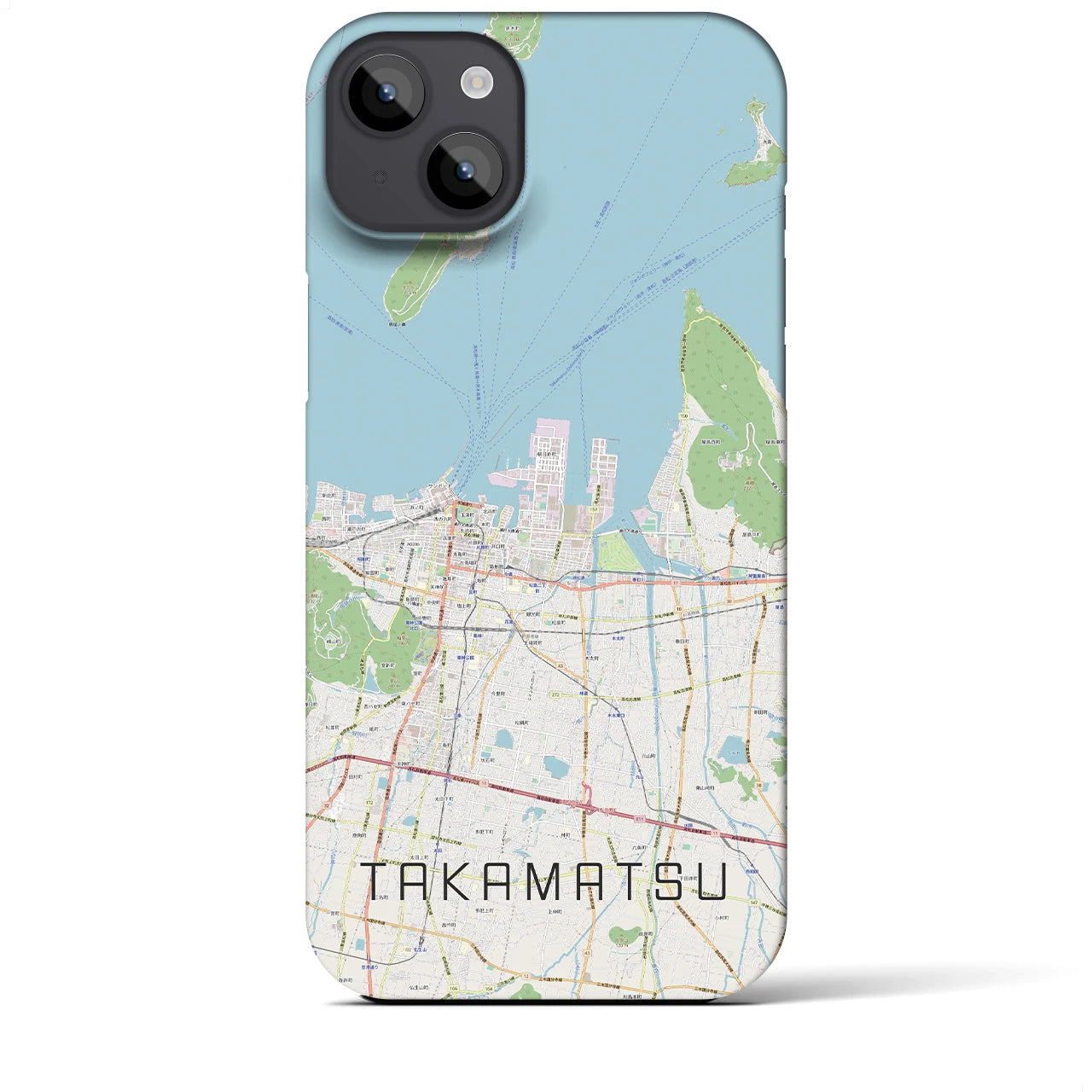 【高松(香川県)】地図柄iPhoneケース(バックカバータイプ)