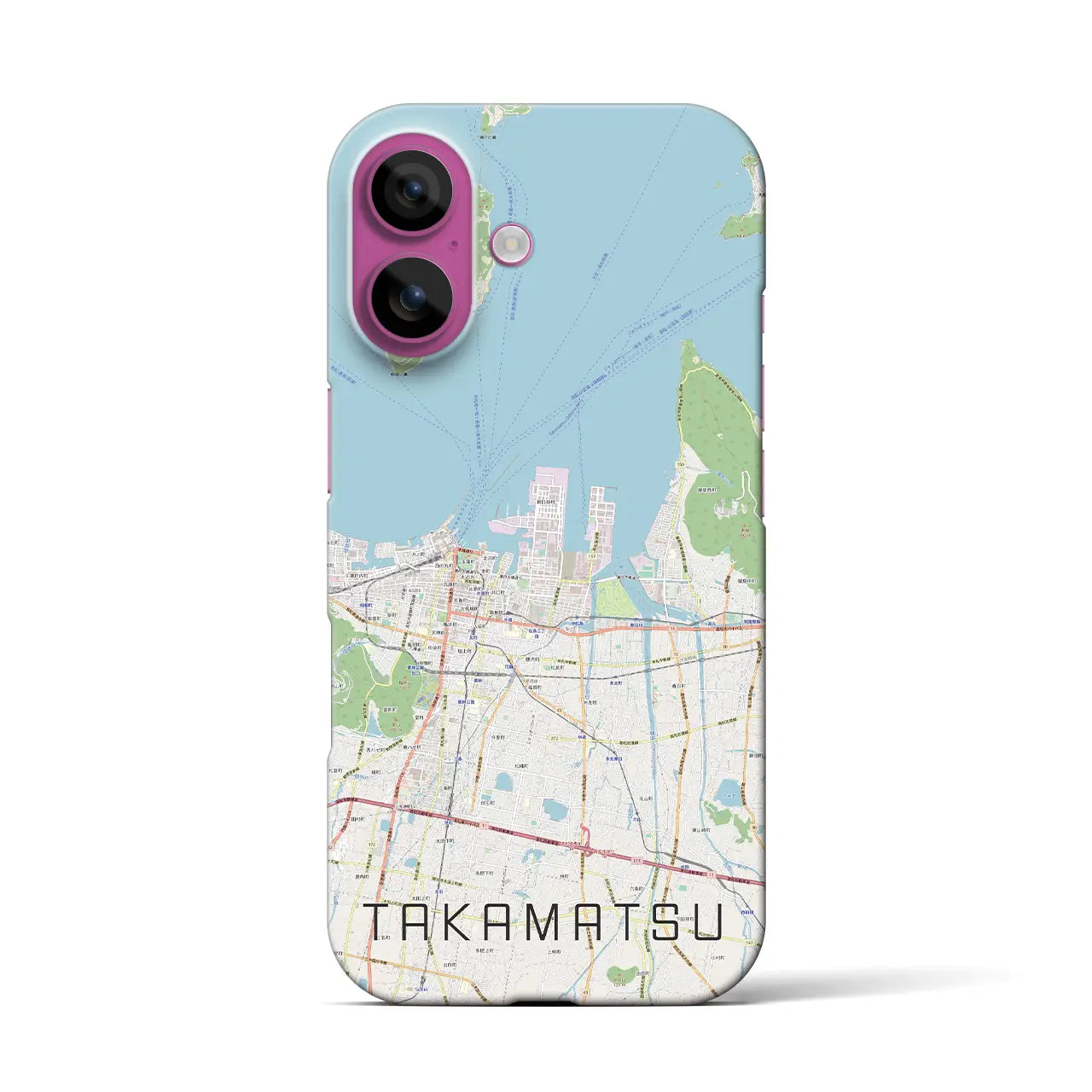 【高松(香川県)】地図柄iPhoneケース(バックカバータイプ)