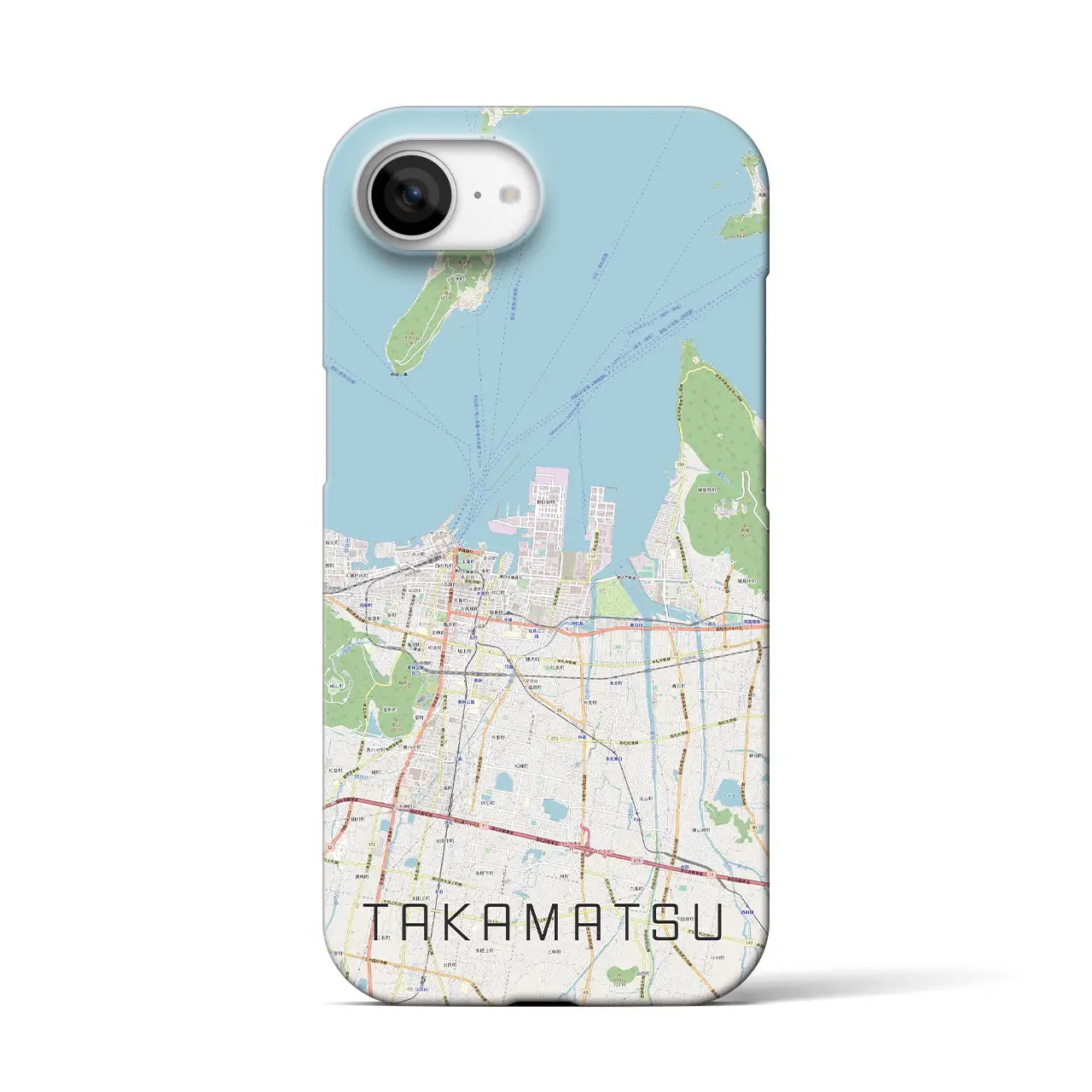 【高松(香川県)】地図柄iPhoneケース(バックカバータイプ)