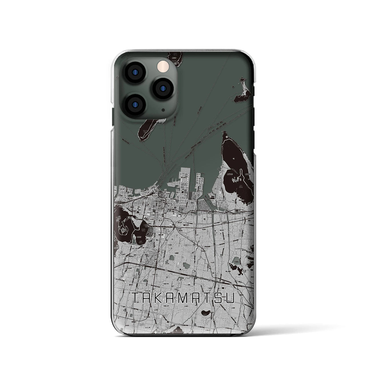 【高松(香川県)】地図柄iPhoneケース(クリアタイプ)